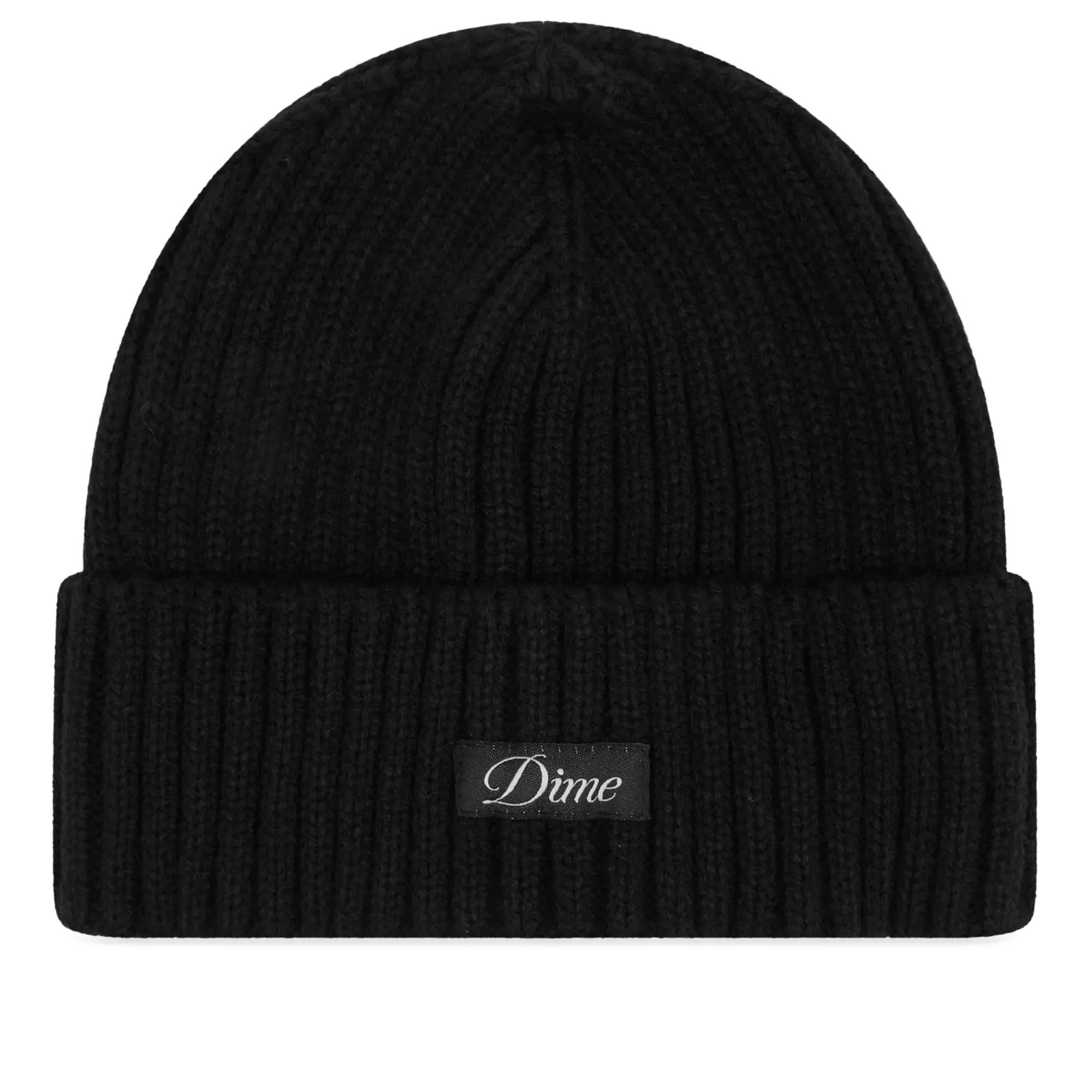 Dime Men's Cursive Logo Fold Beanie Black