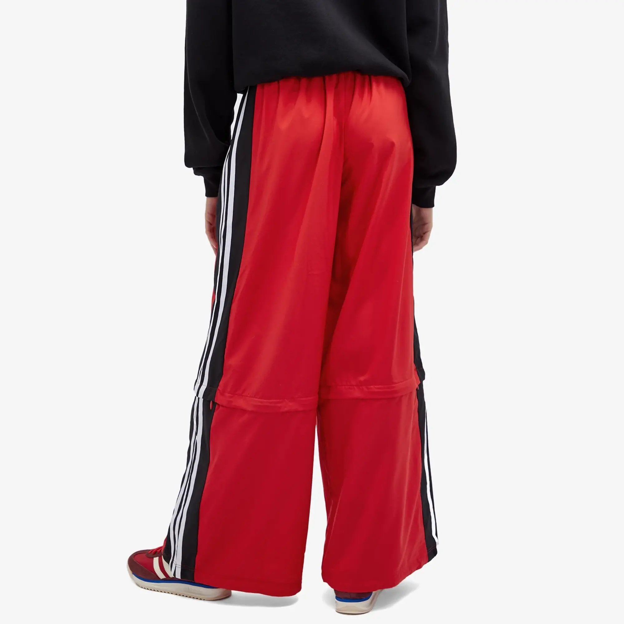 Adidas Women's Rasant Oversized Zip Off Track Pants Collegiate Red
