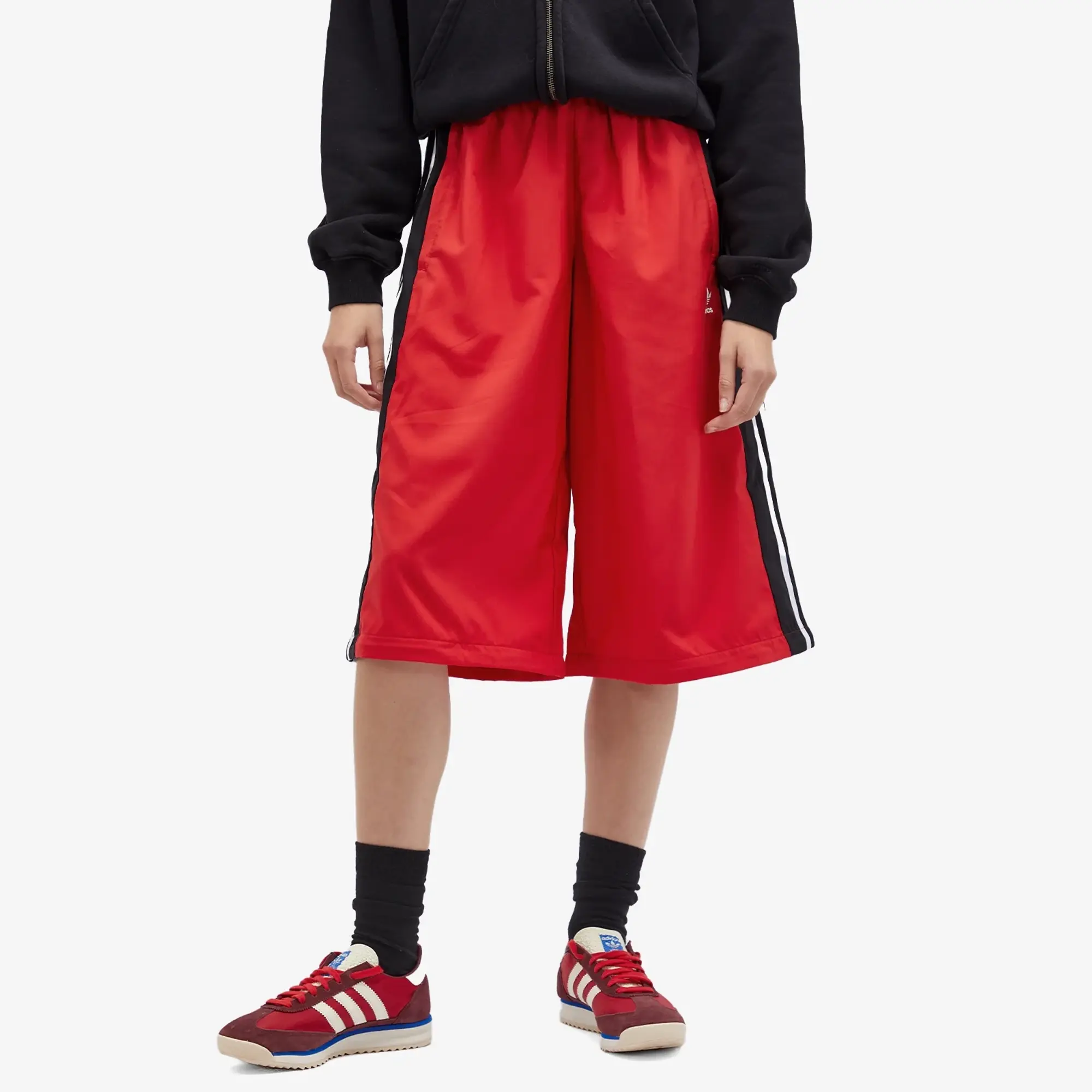 Adidas Women's Rasant Oversized Zip Off Track Pants Collegiate Red