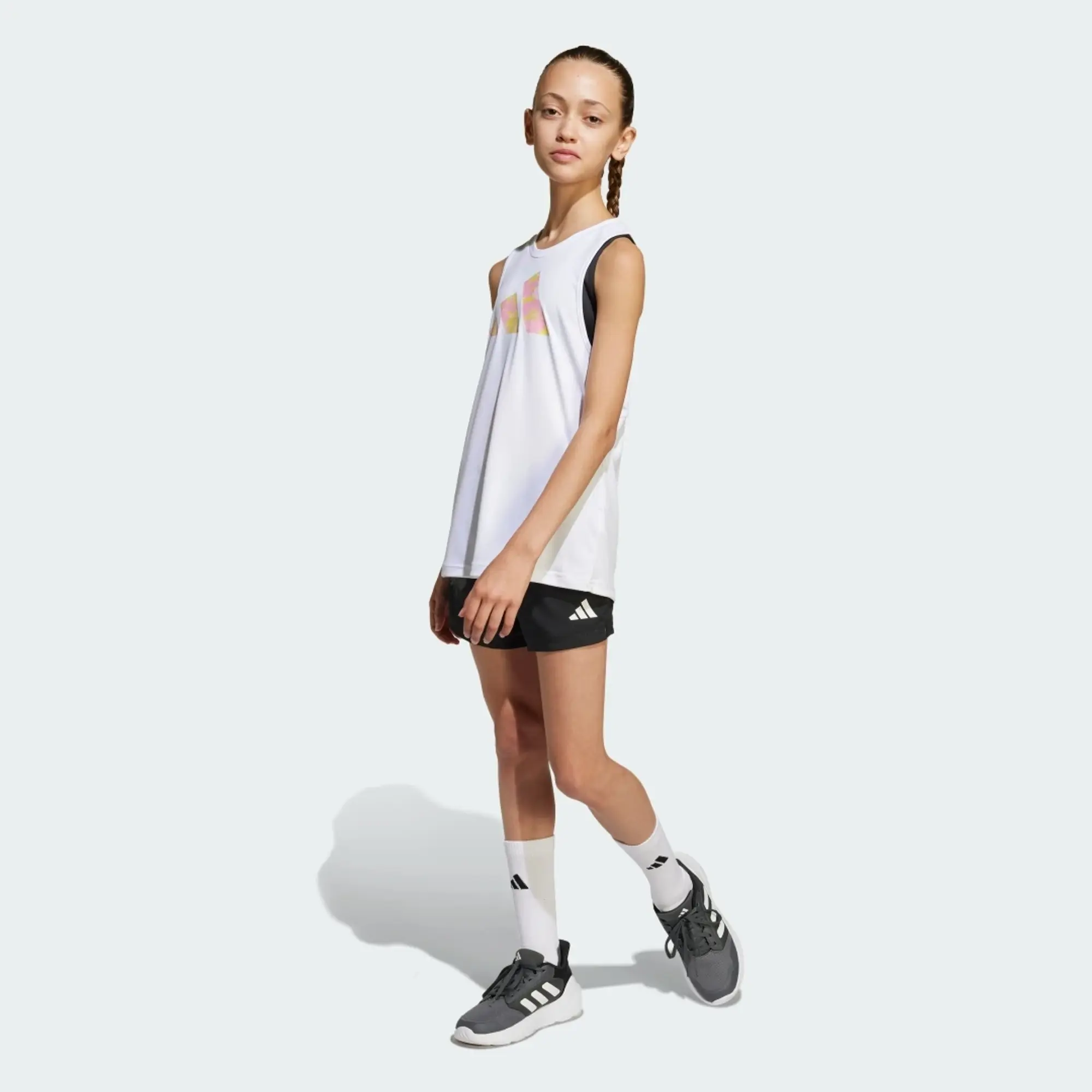adidas Train Essentials Flower-Print Shorts Kids