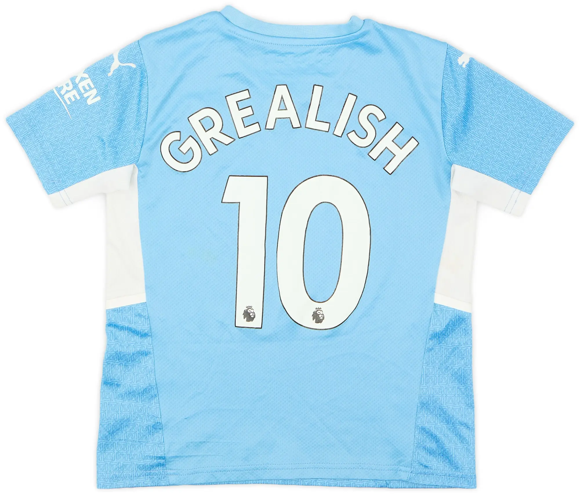 Nike 2021-22 Manchester City Home Shirt Grealish #10 - 6/10 - (S.Boys)