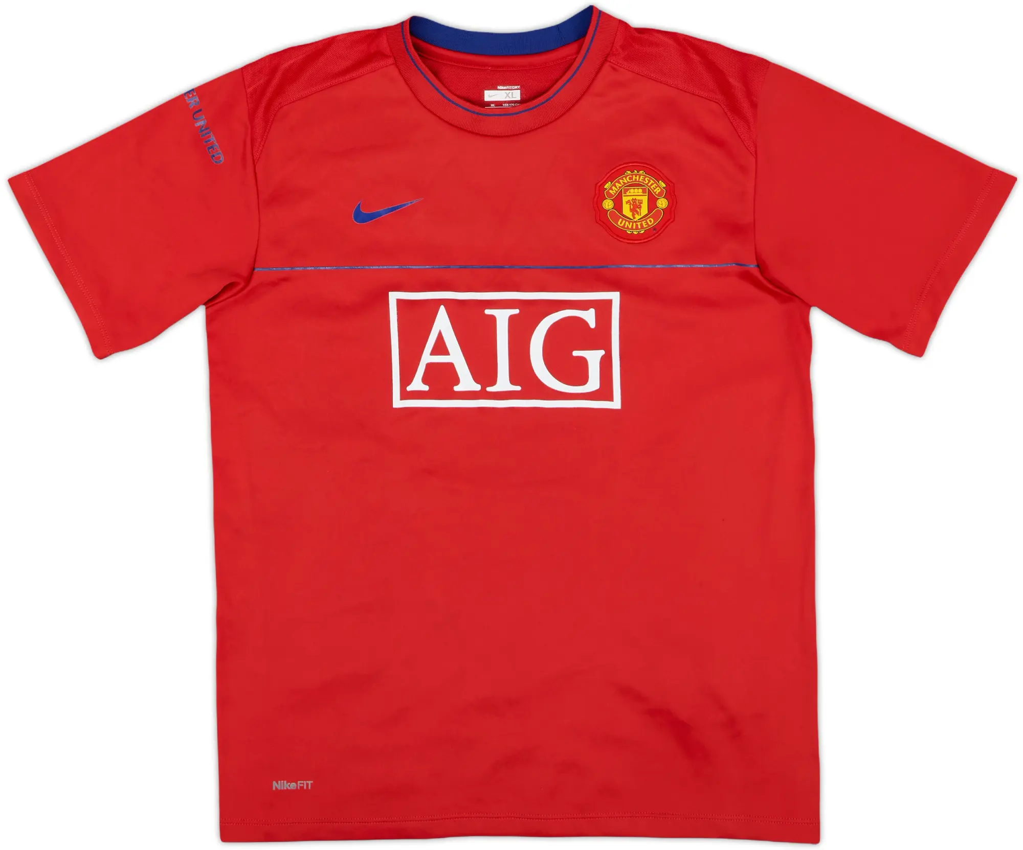 2008-09 Manchester United 'Signed' Nike Training Shirt - 6/10 - (M)