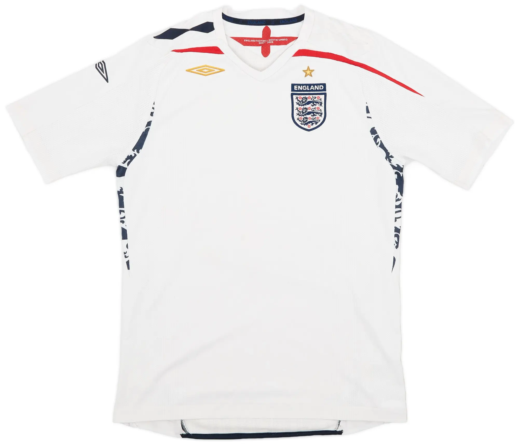 Umbro 2007-09 England Home Shirt - 5/10 - (XL.Boys)