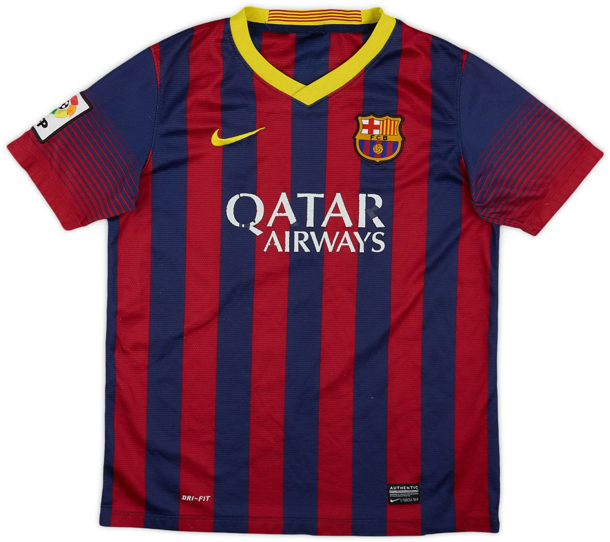 Nike 2013-14 Barcelona Home Shirt - 5/10 - (L.Boys)