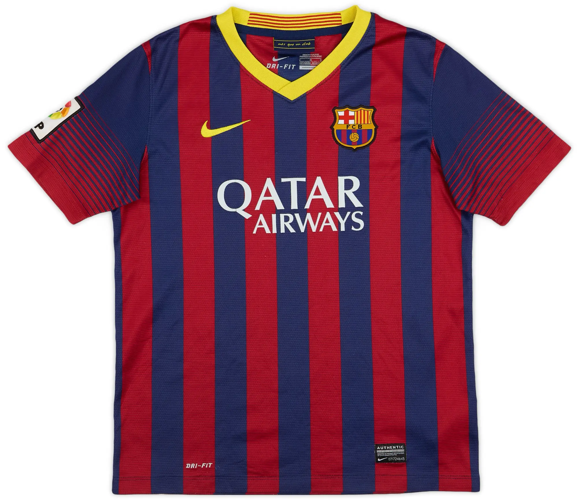 Nike 2013-14 Barcelona Home Shirt - 5/10 - (L.Boys)
