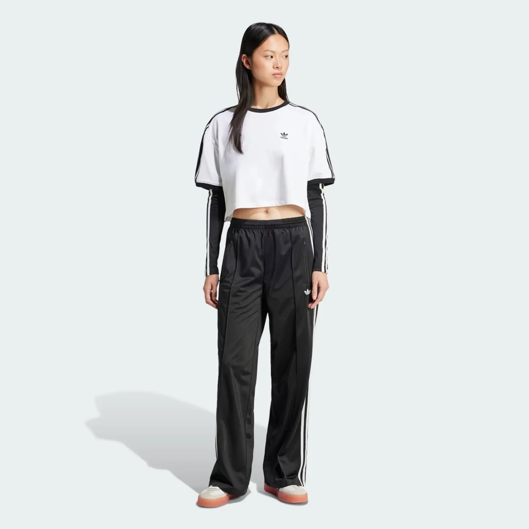 Adidas Originals Adicolor Classic Firebird Loose Track Pants In Black