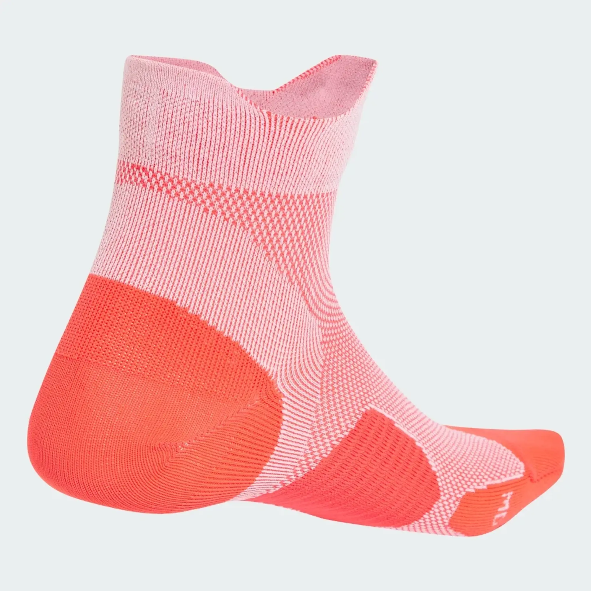 Adidas Running Adizero Socks In Neon Red