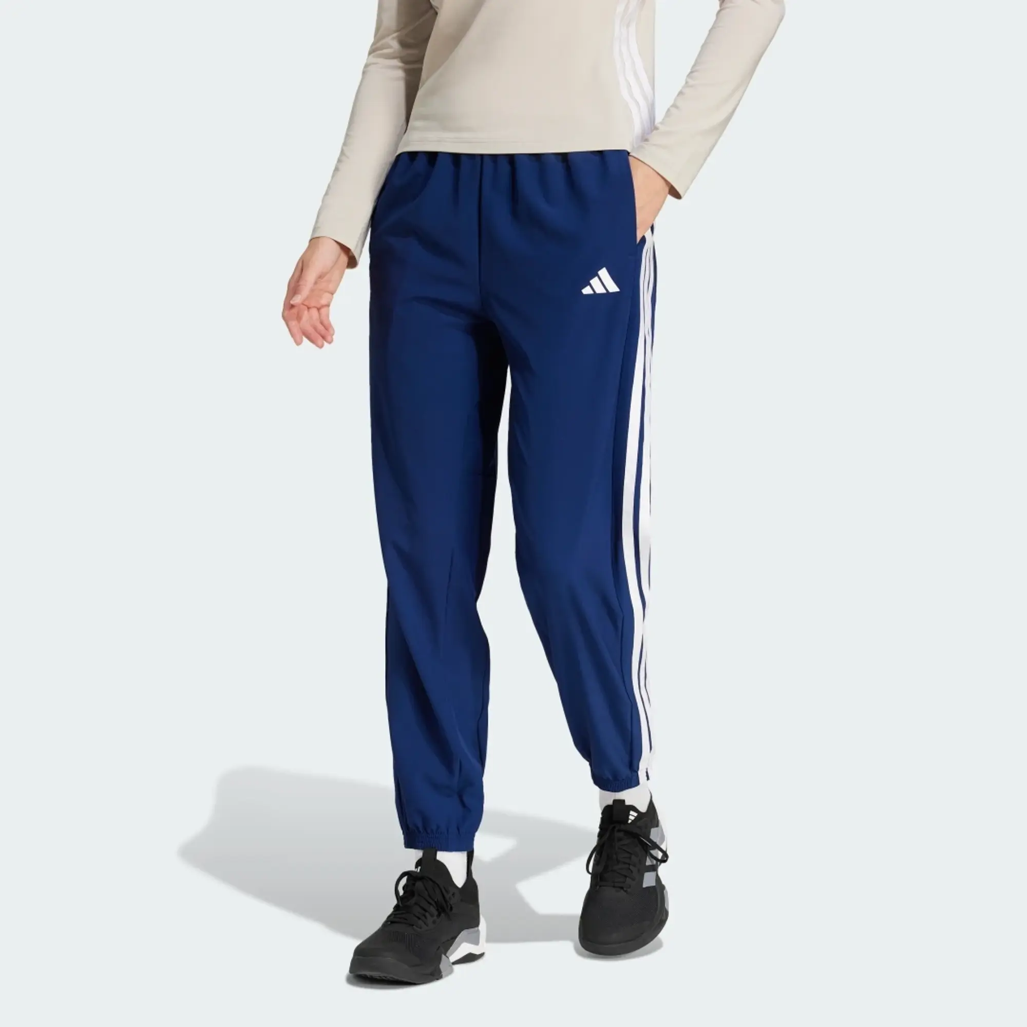 Adidas Train Essentials 3 Stripes Woven Joggers