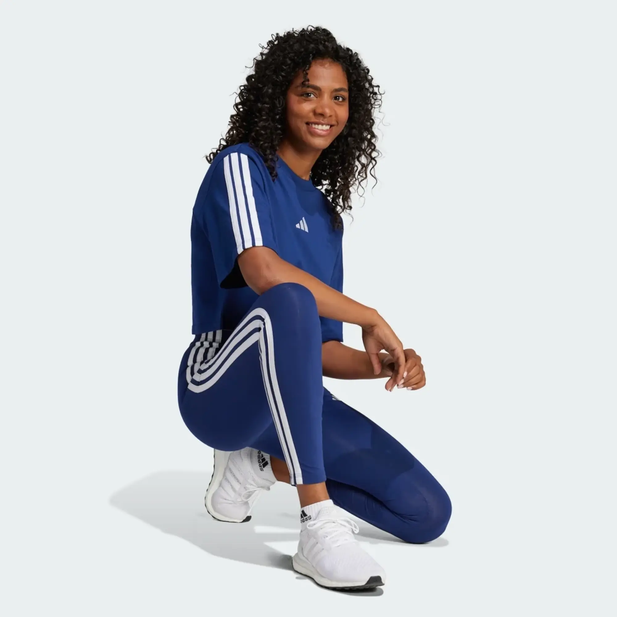Adidas Essentials 3 Stripes Cotton Leggings