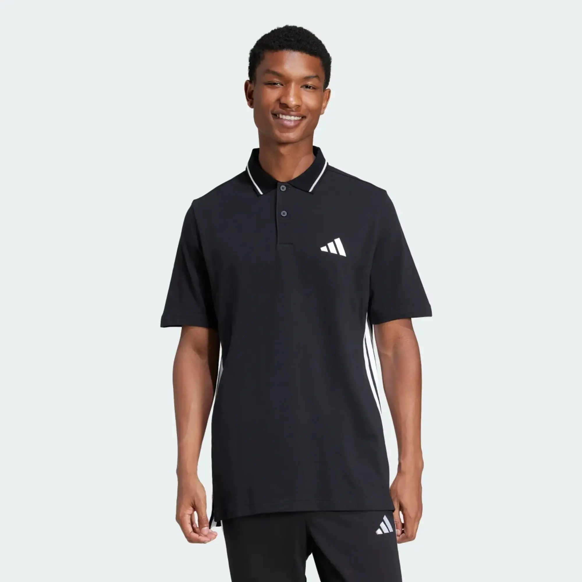 adidas  -  men's Polo shirt in Black