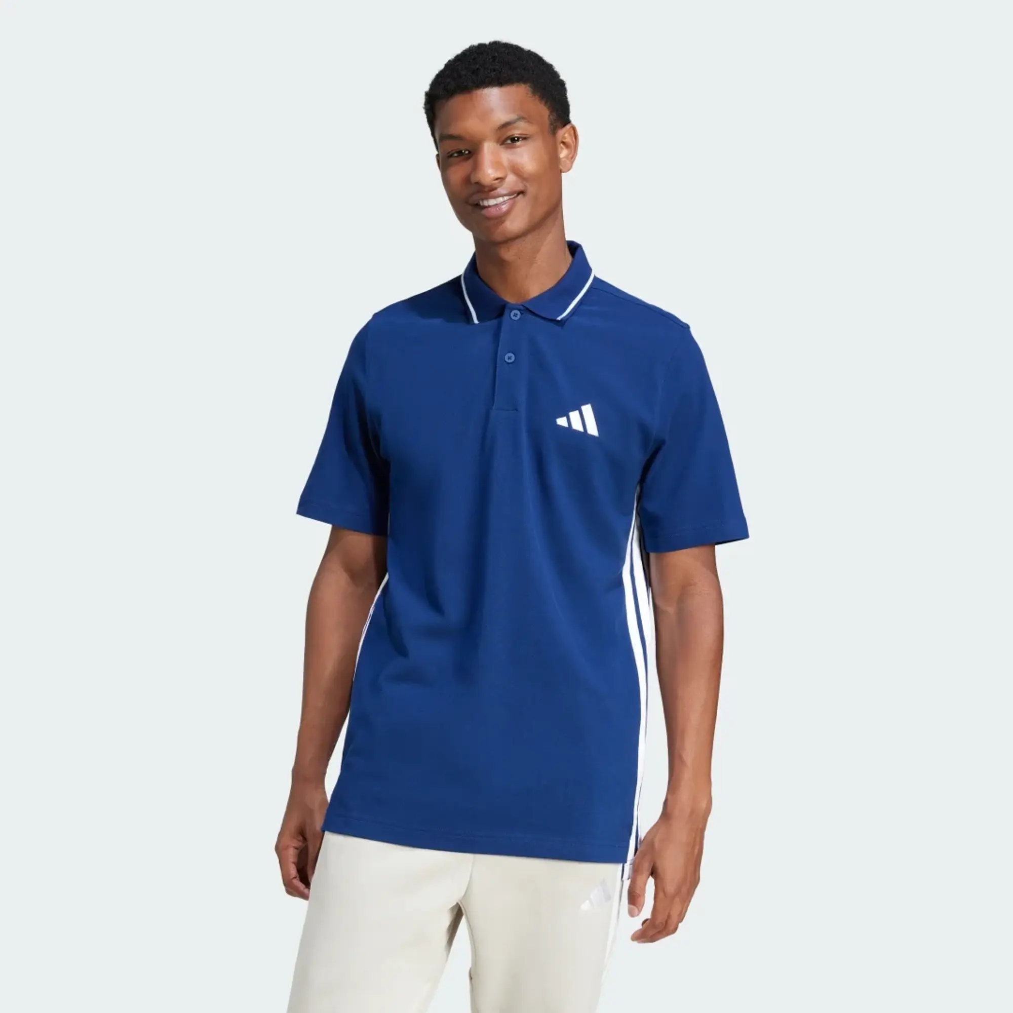 adidas Essentials 3-Stripes Piqué Polo Shirt