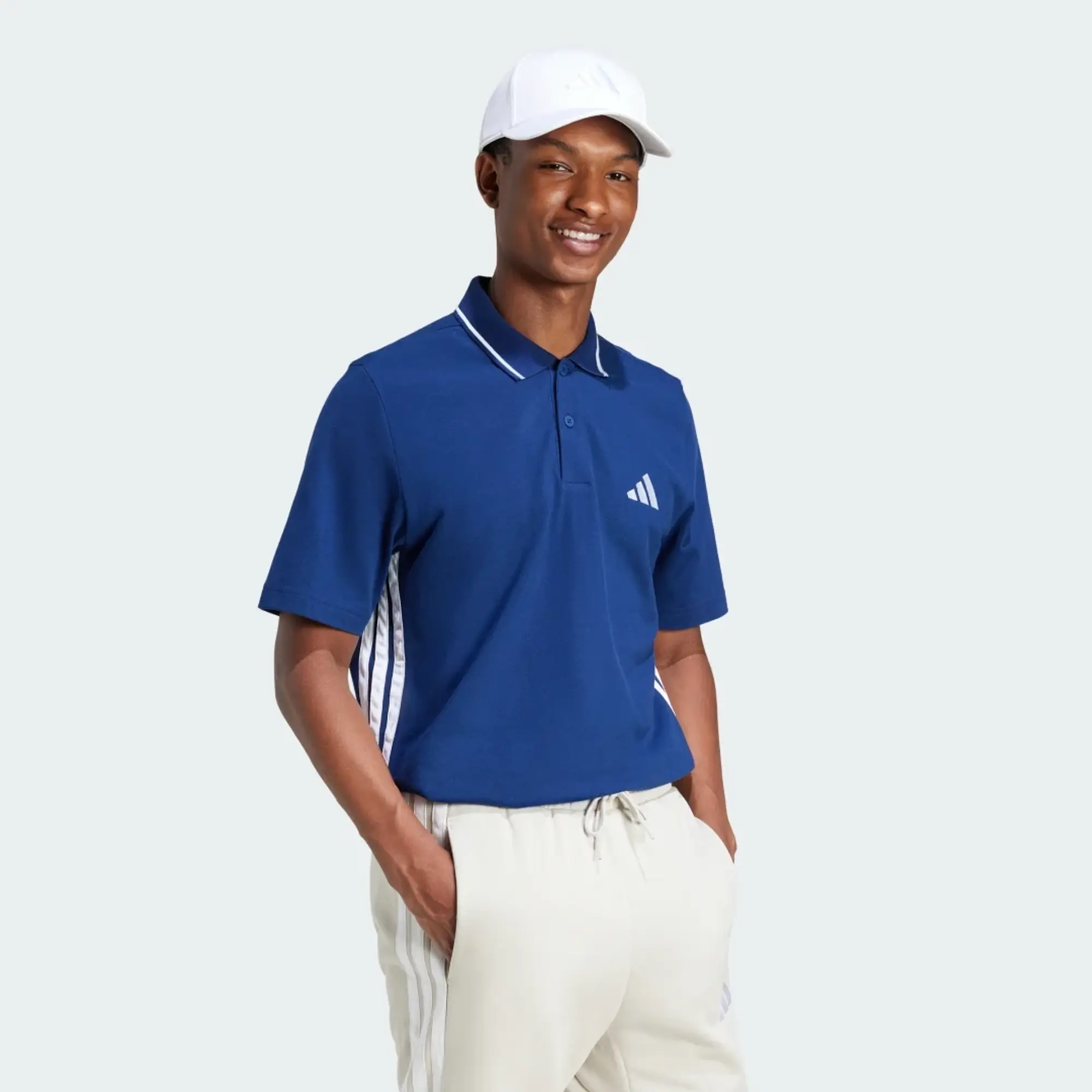 Adidas Essentials 3 Stripes Piqué Short Sleeve Polo