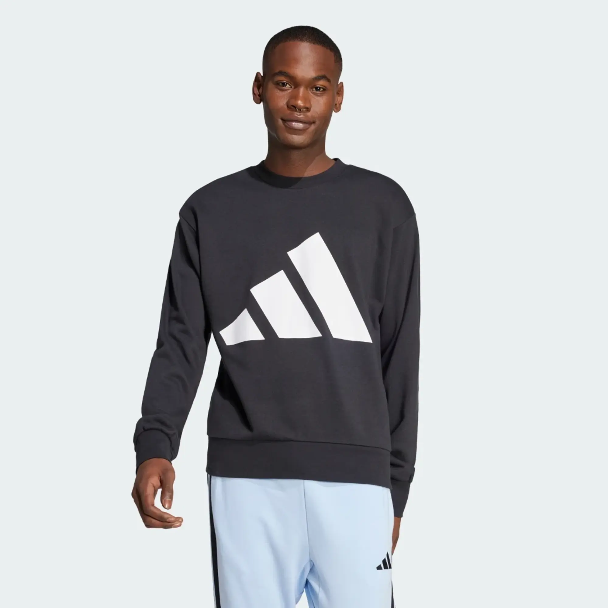 adidas Men Essentials Big Logo French Terry Sweatshirt