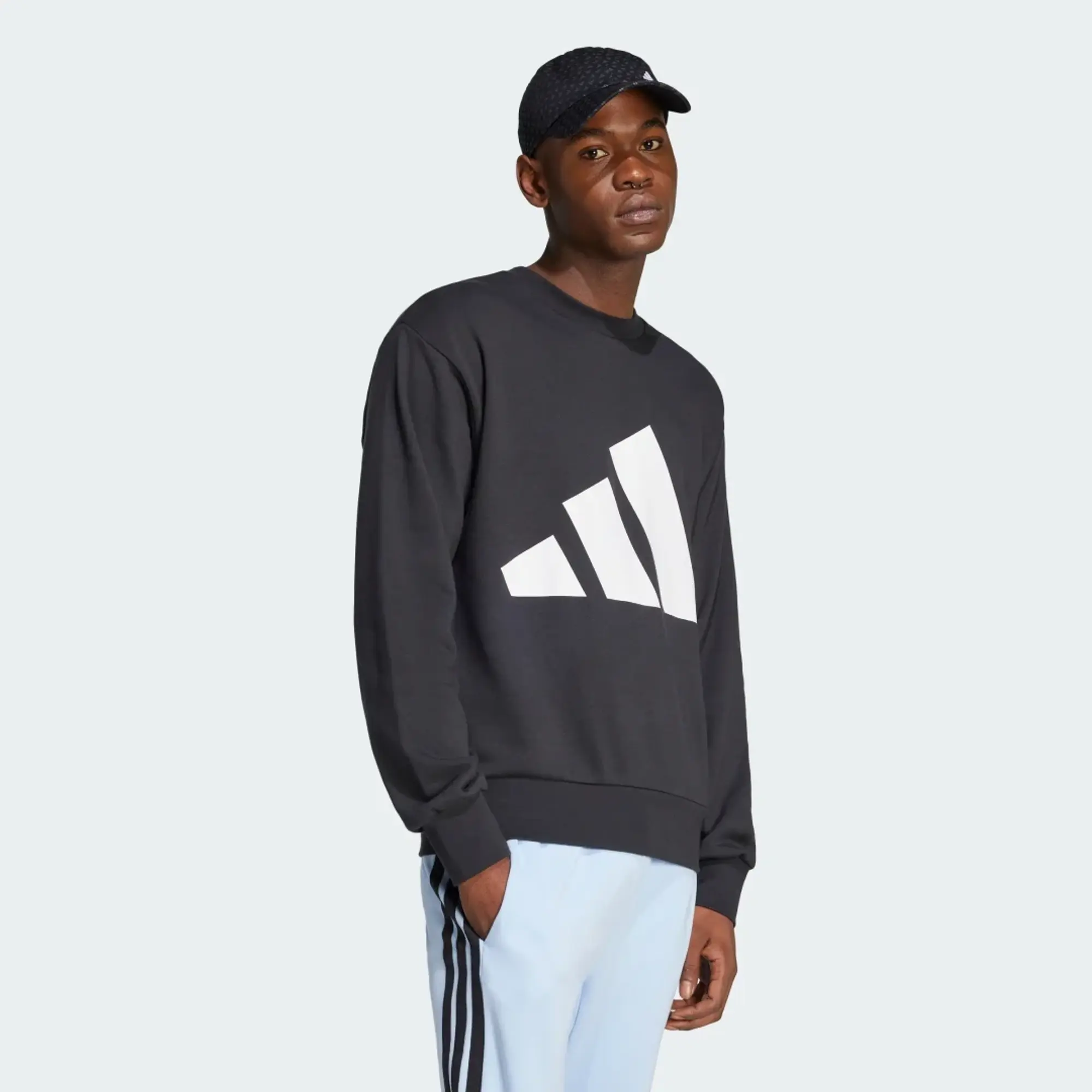 adidas Men Essentials Big Logo French Terry Sweatshirt