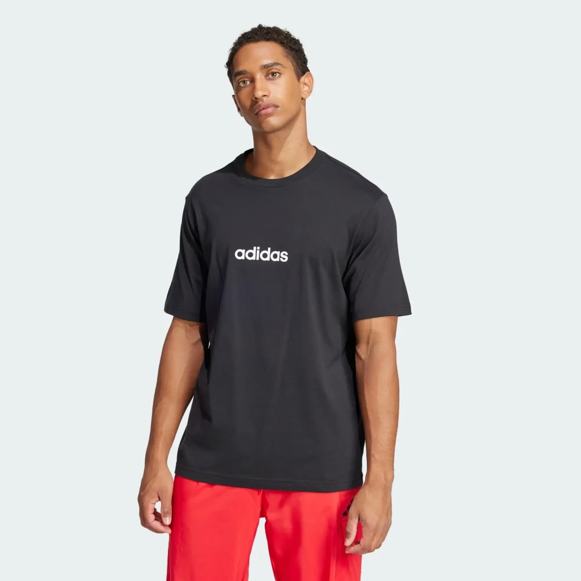 adidas Men Essentials Linear Single Jersey Tee