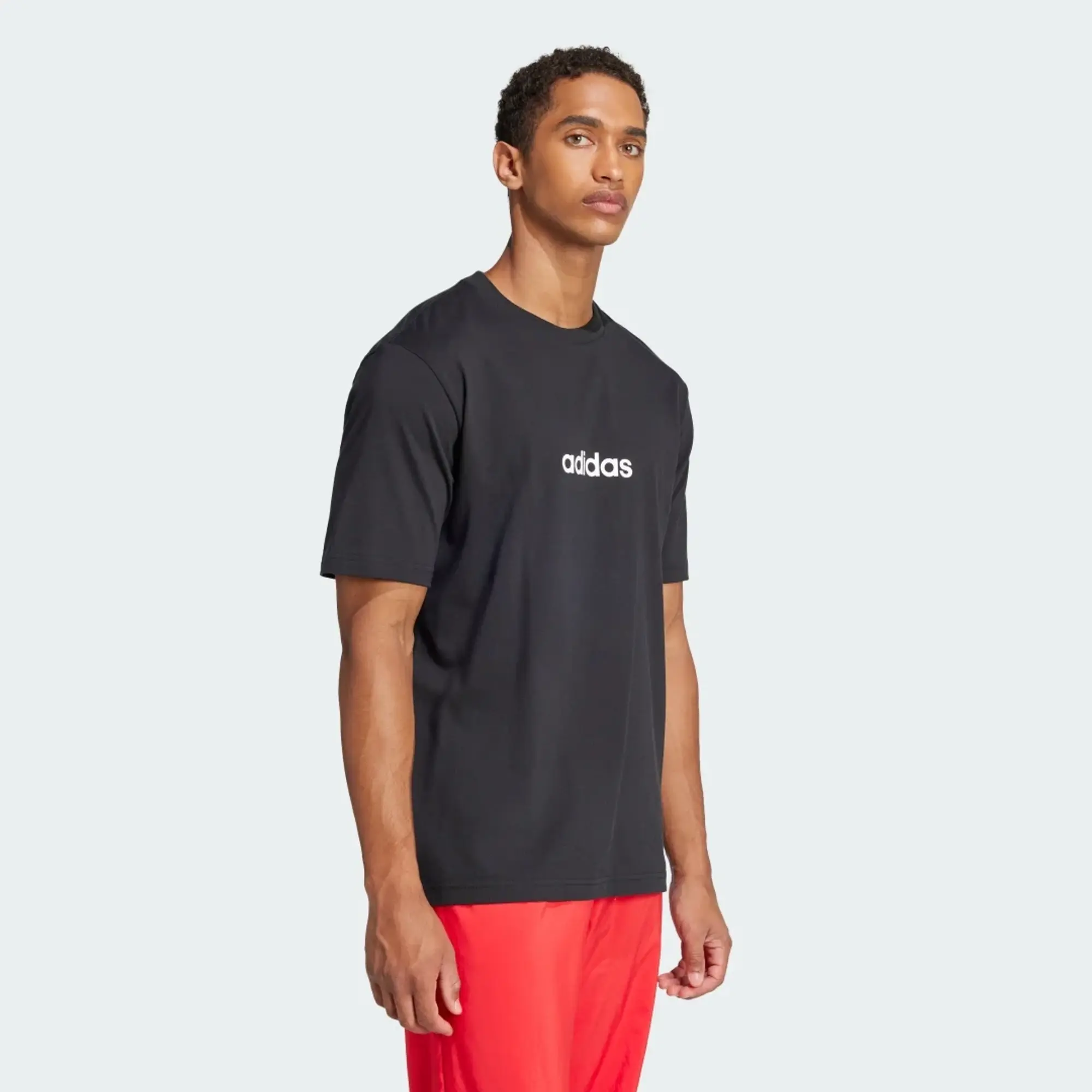 adidas Men Essentials Linear Single Jersey Tee