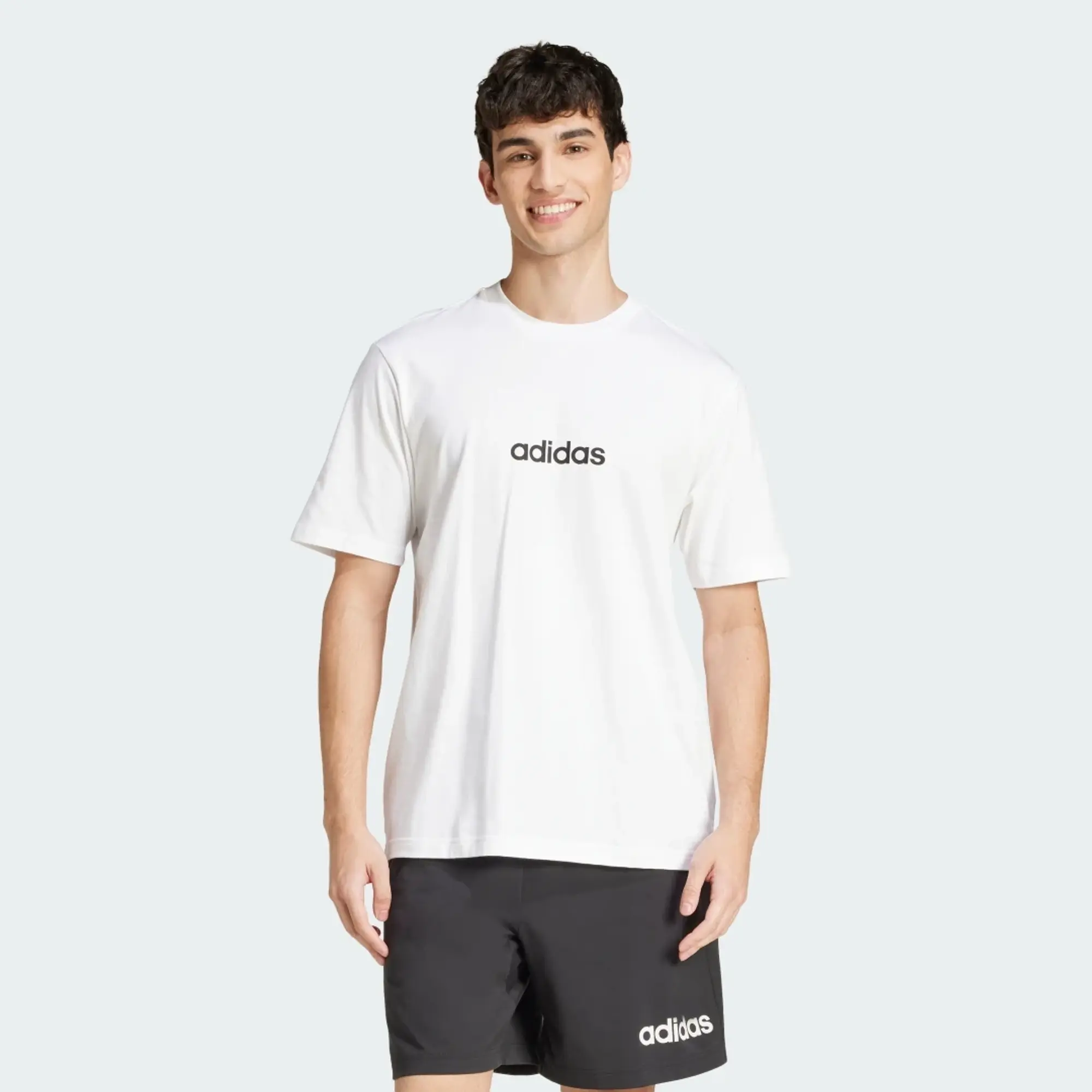 adidas Men Essentials Linear Single Jersey Tee