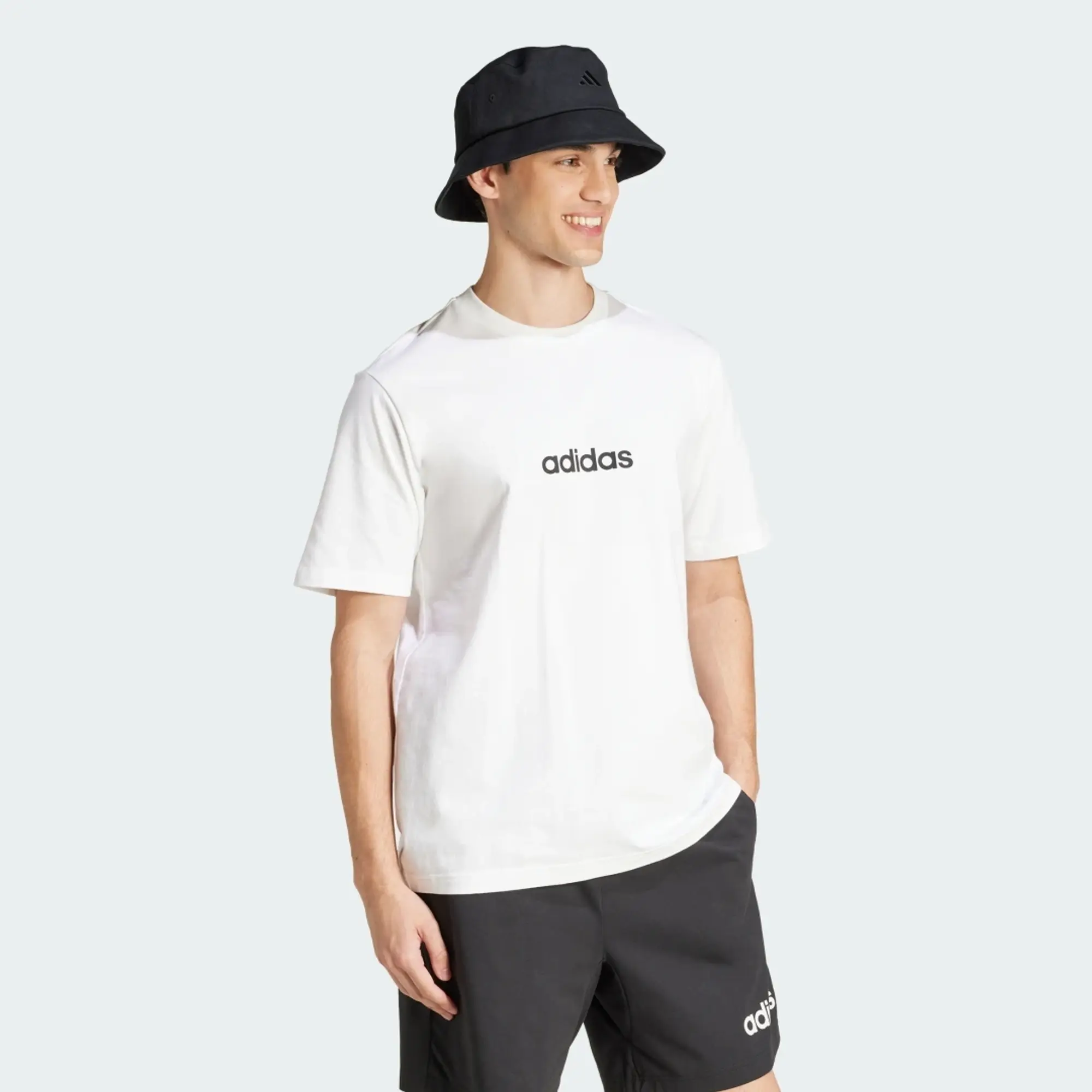 adidas Men Essentials Linear Single Jersey Tee