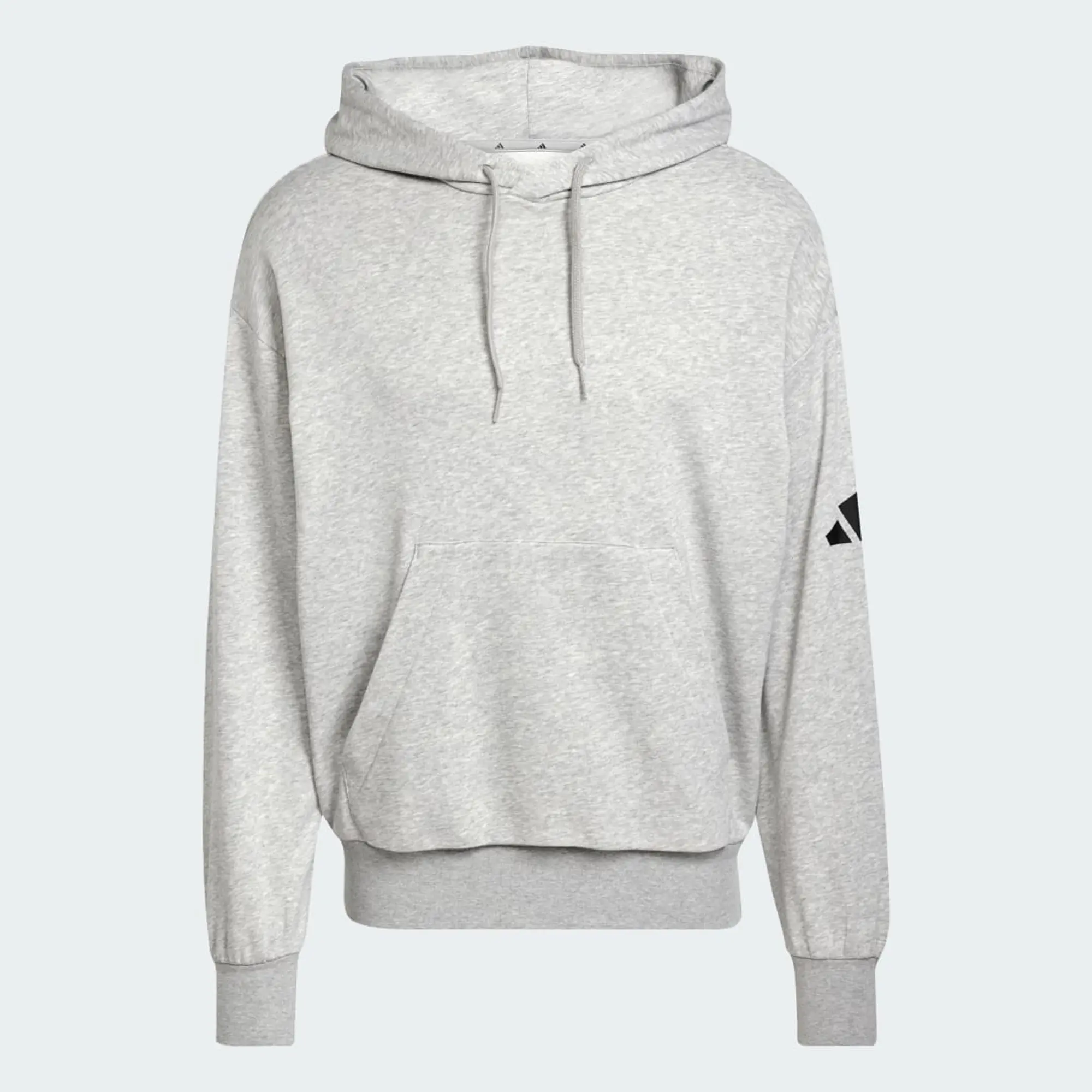 adidas Men Essentials Loose Fit 3 Bar Logo French Terry Hood