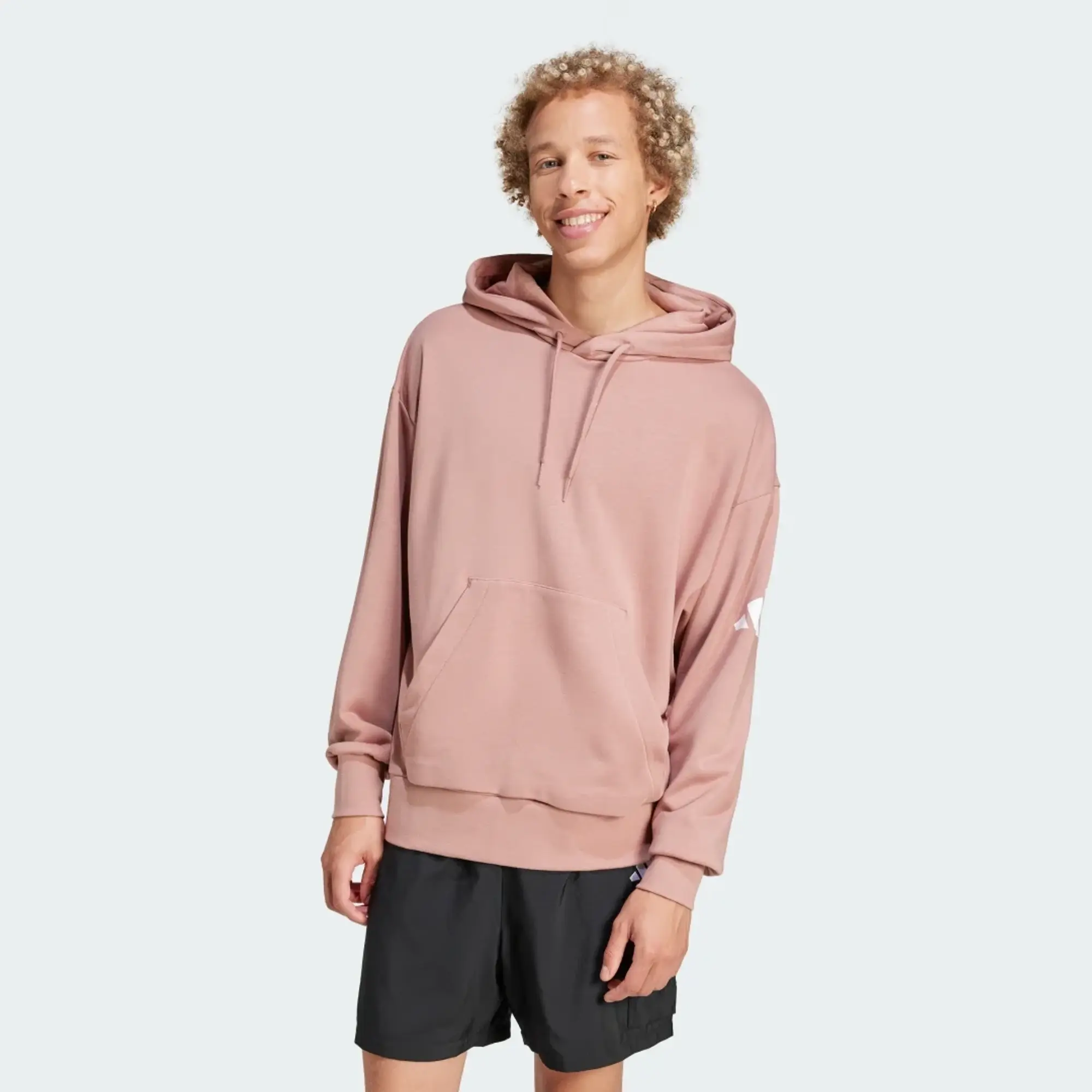 Adidas Essentials Loose Fit 3 Bar Logo French Terry Hoodie