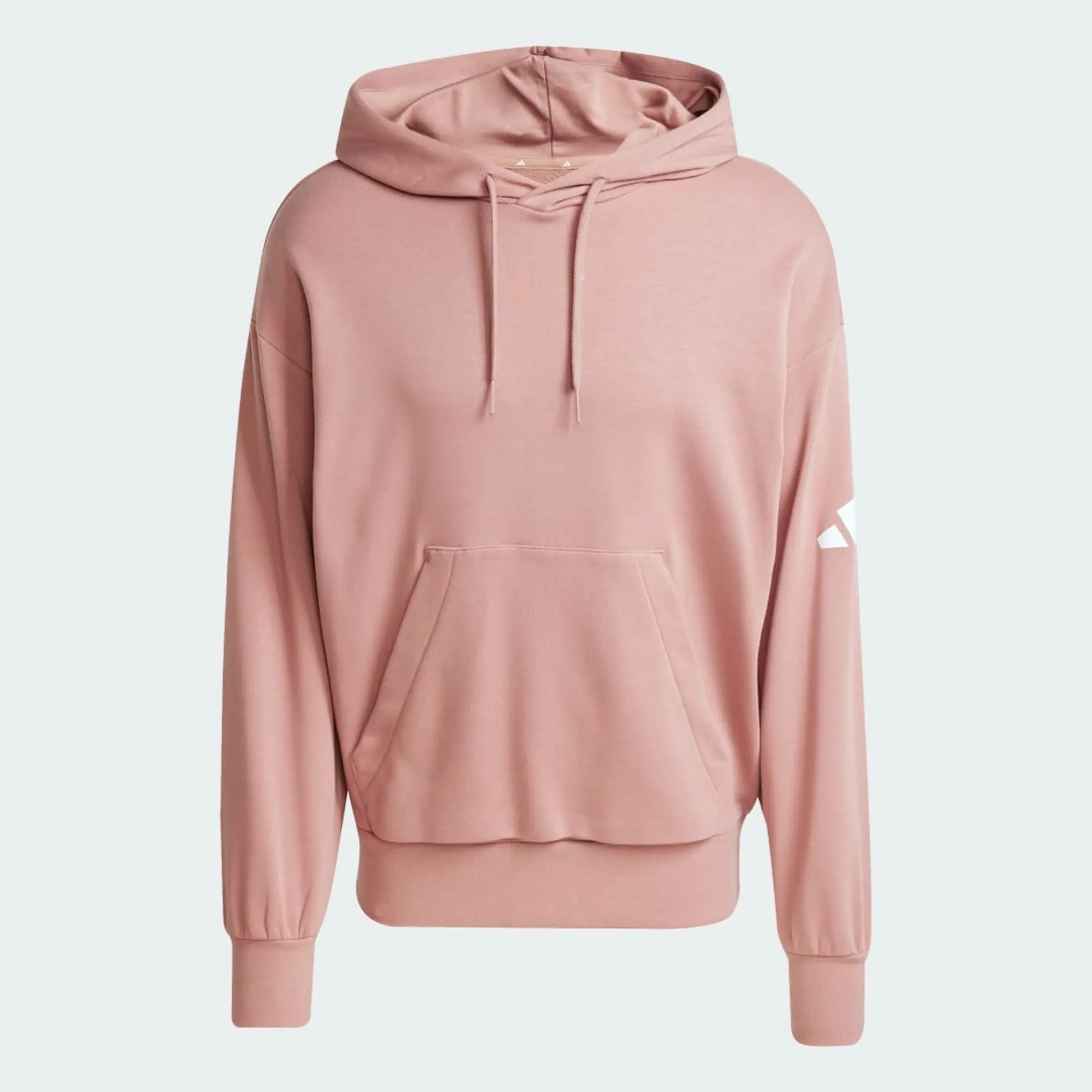 adidas Men Essentials Loose Fit 3 Bar Logo French Terry Hood