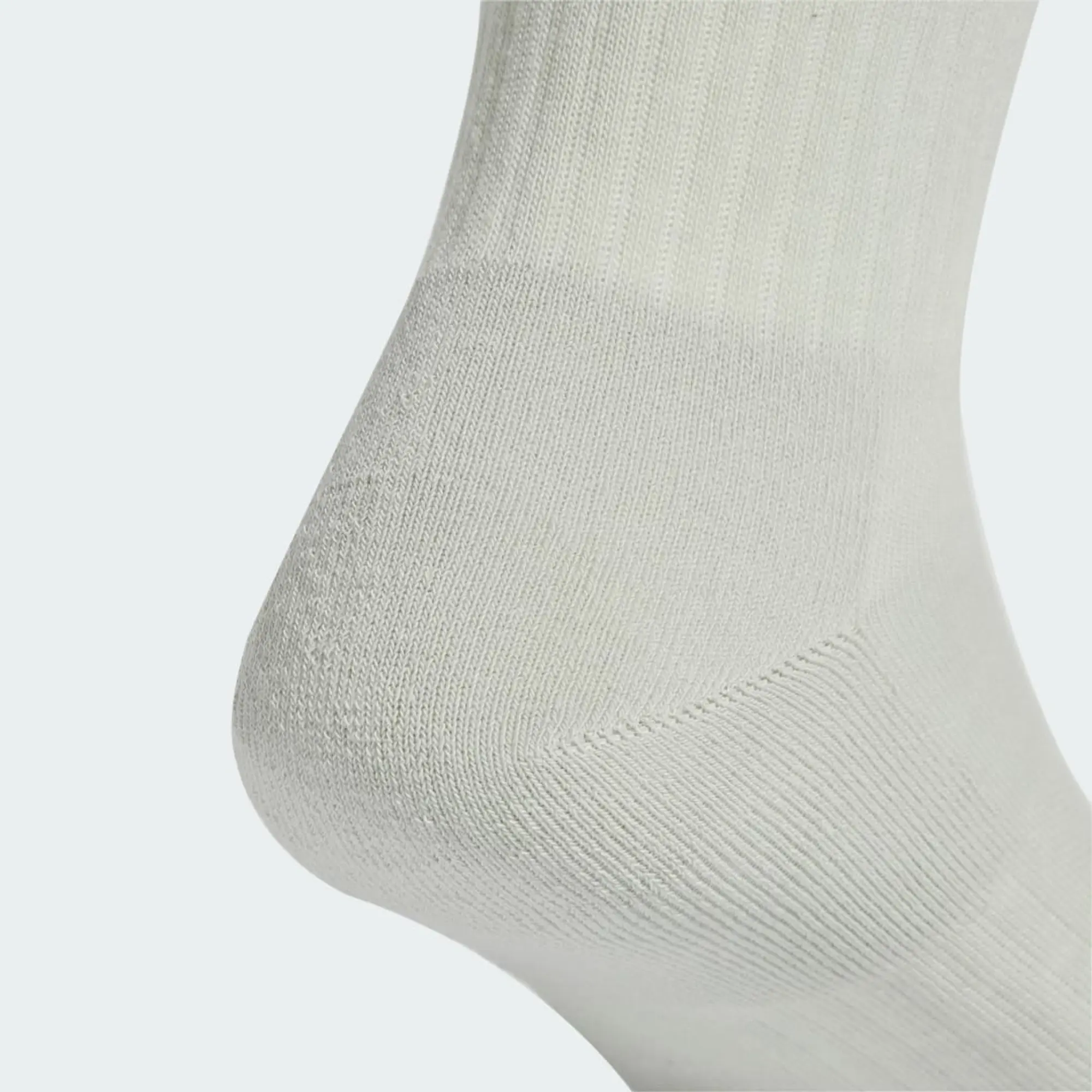 Adidas Training Essential 3 Stripe Socks In White And Grey 3 Pack-Multi