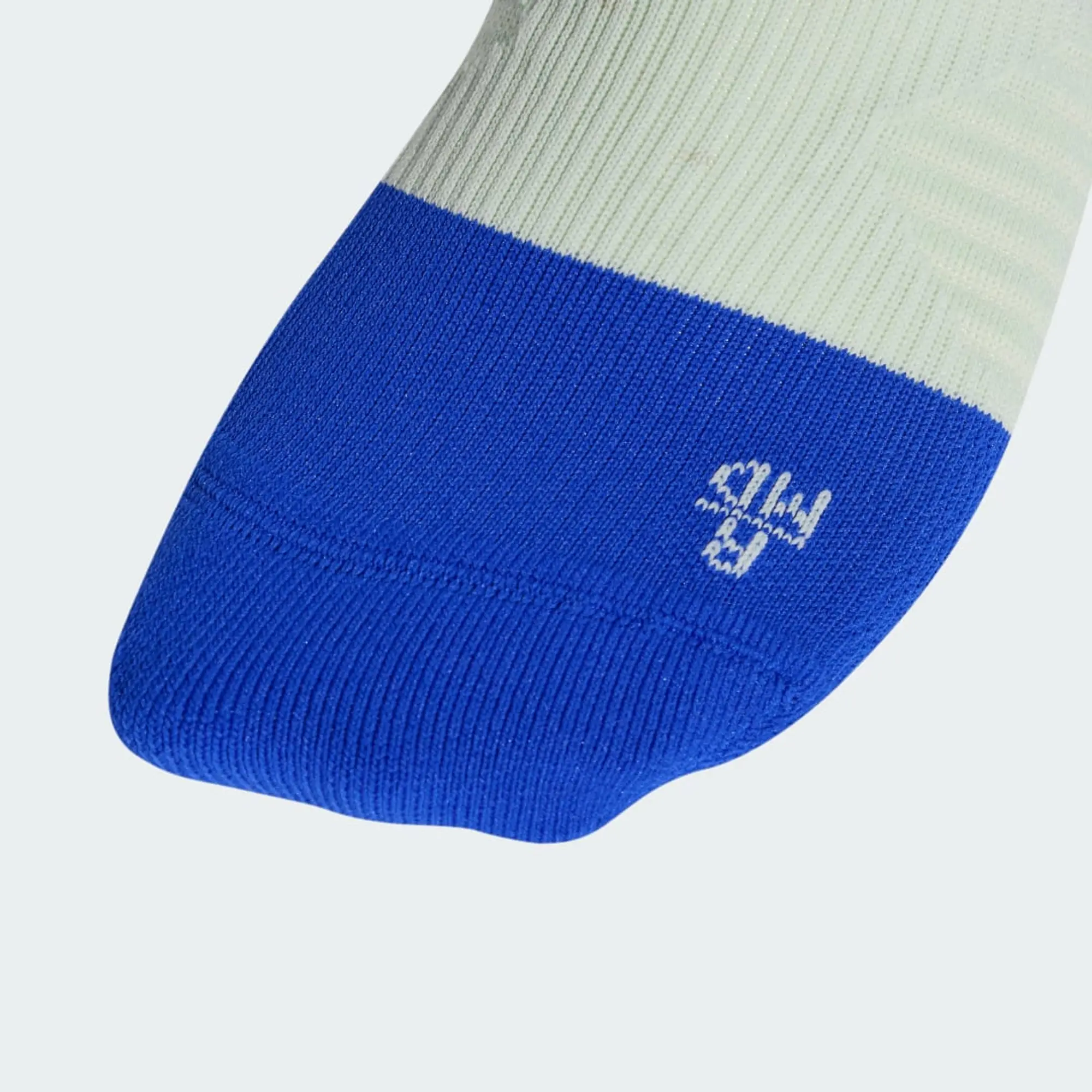 Adidas Running Graphic Socks In Blue And Neon Green