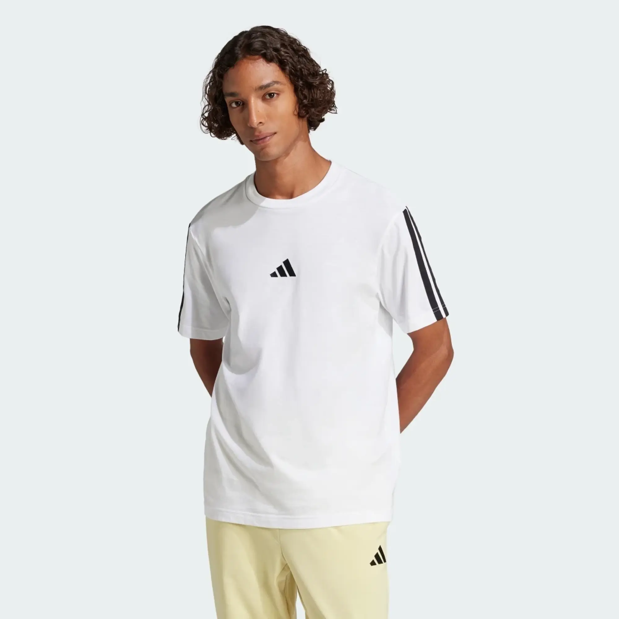 adidas    men's T shirt in White