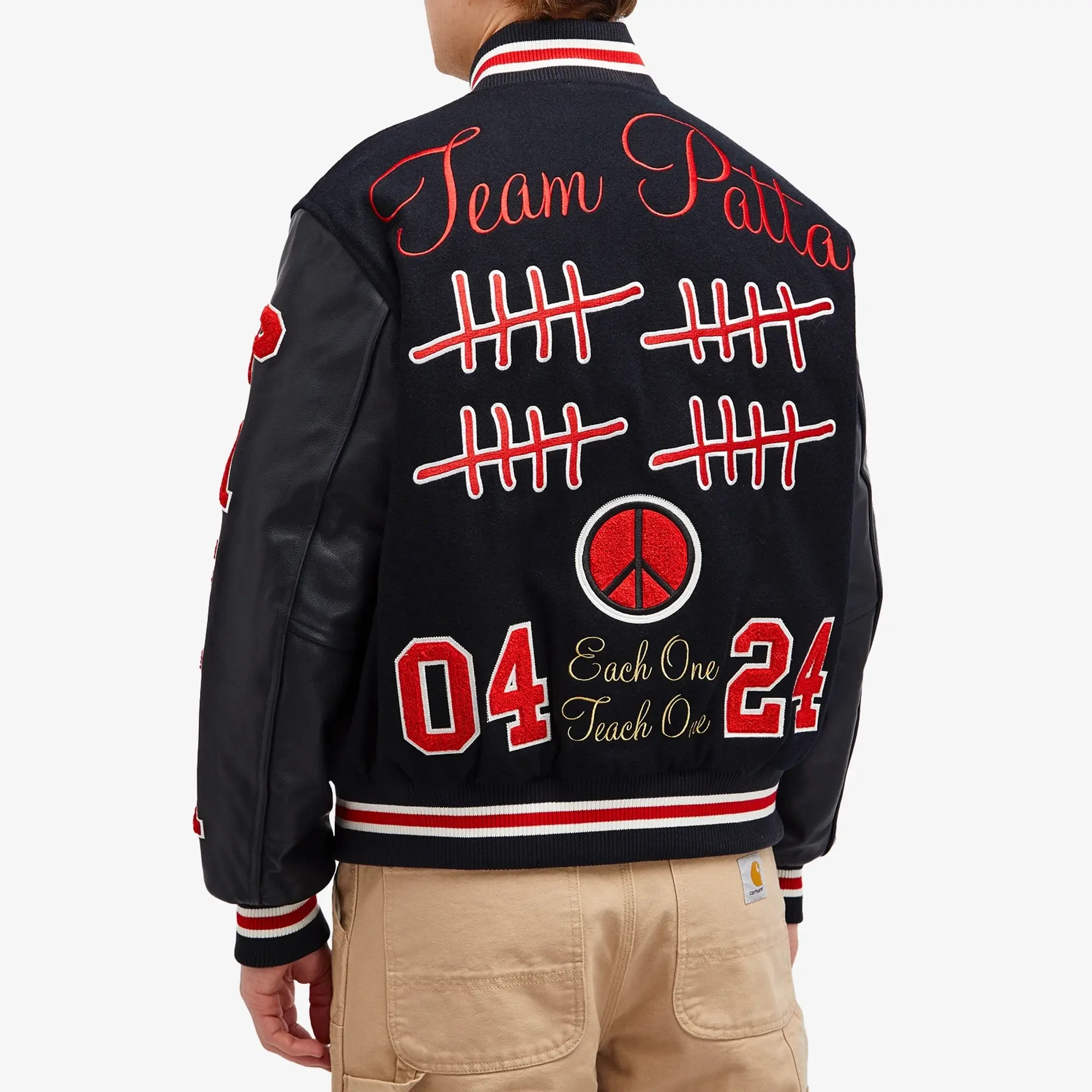 Patta Men's 20th Anniversary Varsity Jacket Maritime Blue