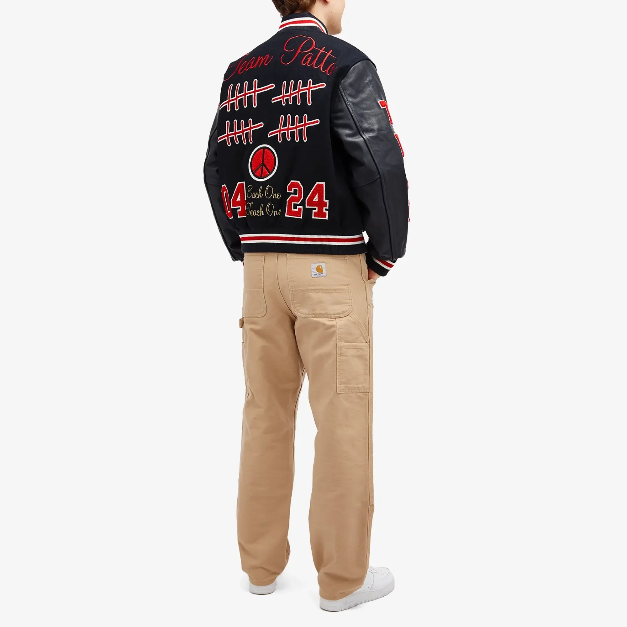 Patta Men's 20th Anniversary Varsity Jacket Maritime Blue