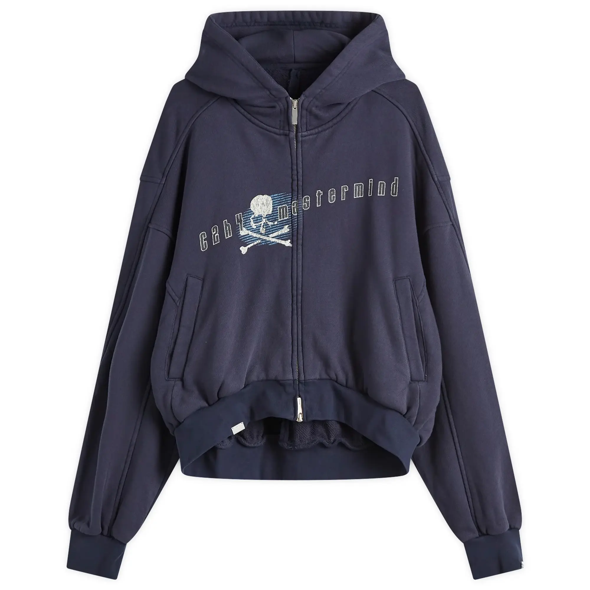 C2H4 Men's x mastermind JAPAN Profile Zip Hoodie Mist Navy