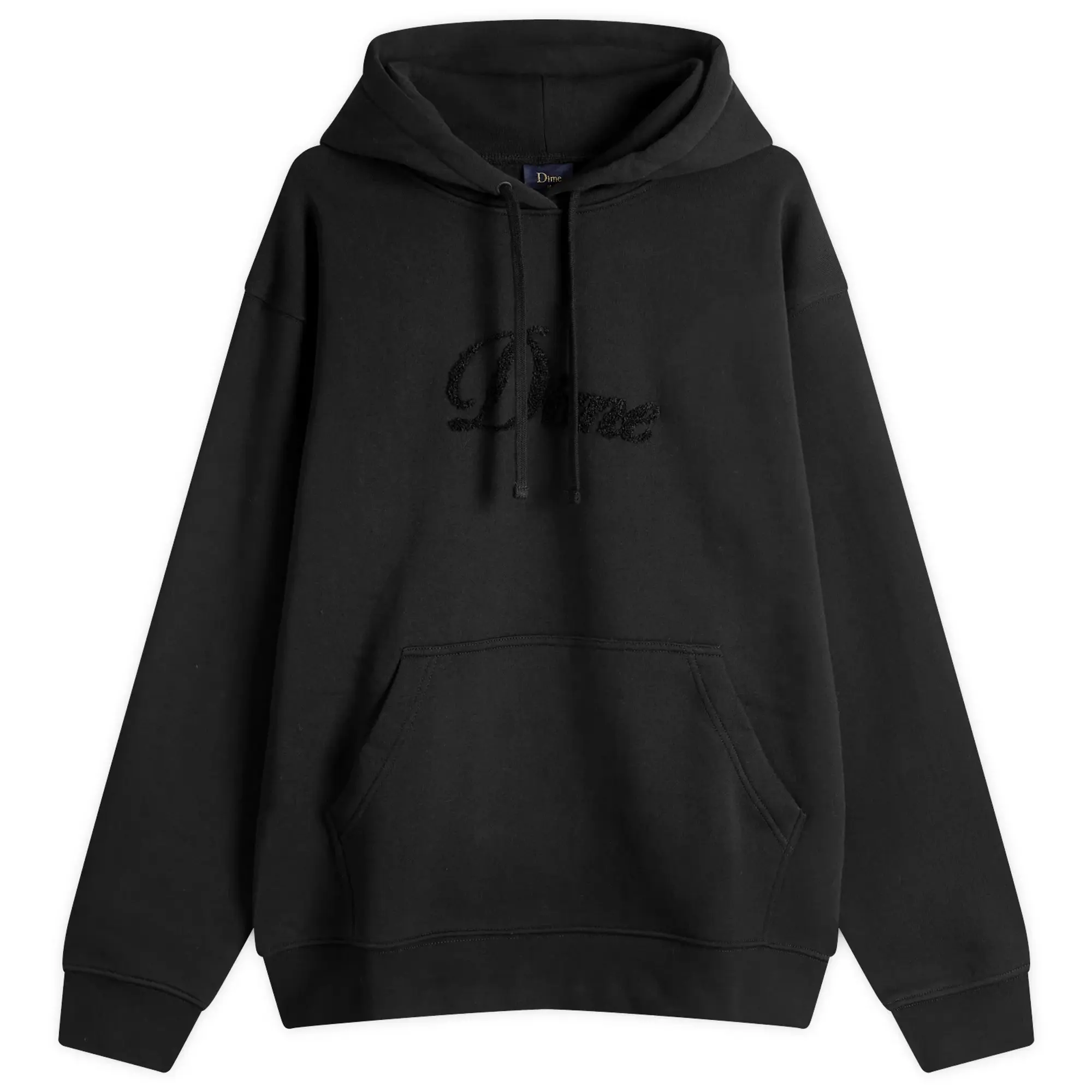 Dime Men's Cursive Logo Hoodie Black
