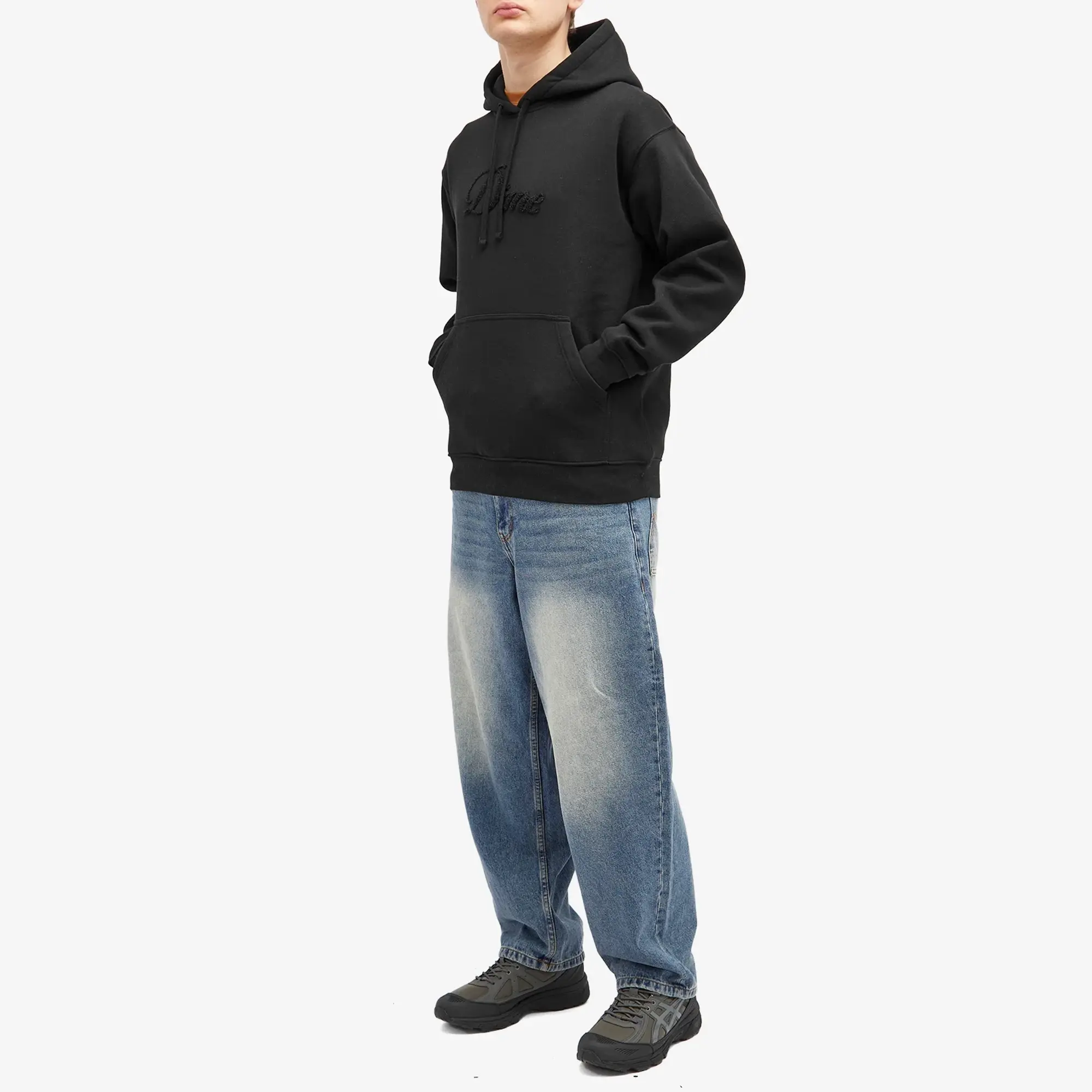 Dime Men's Cursive Logo Hoodie Black