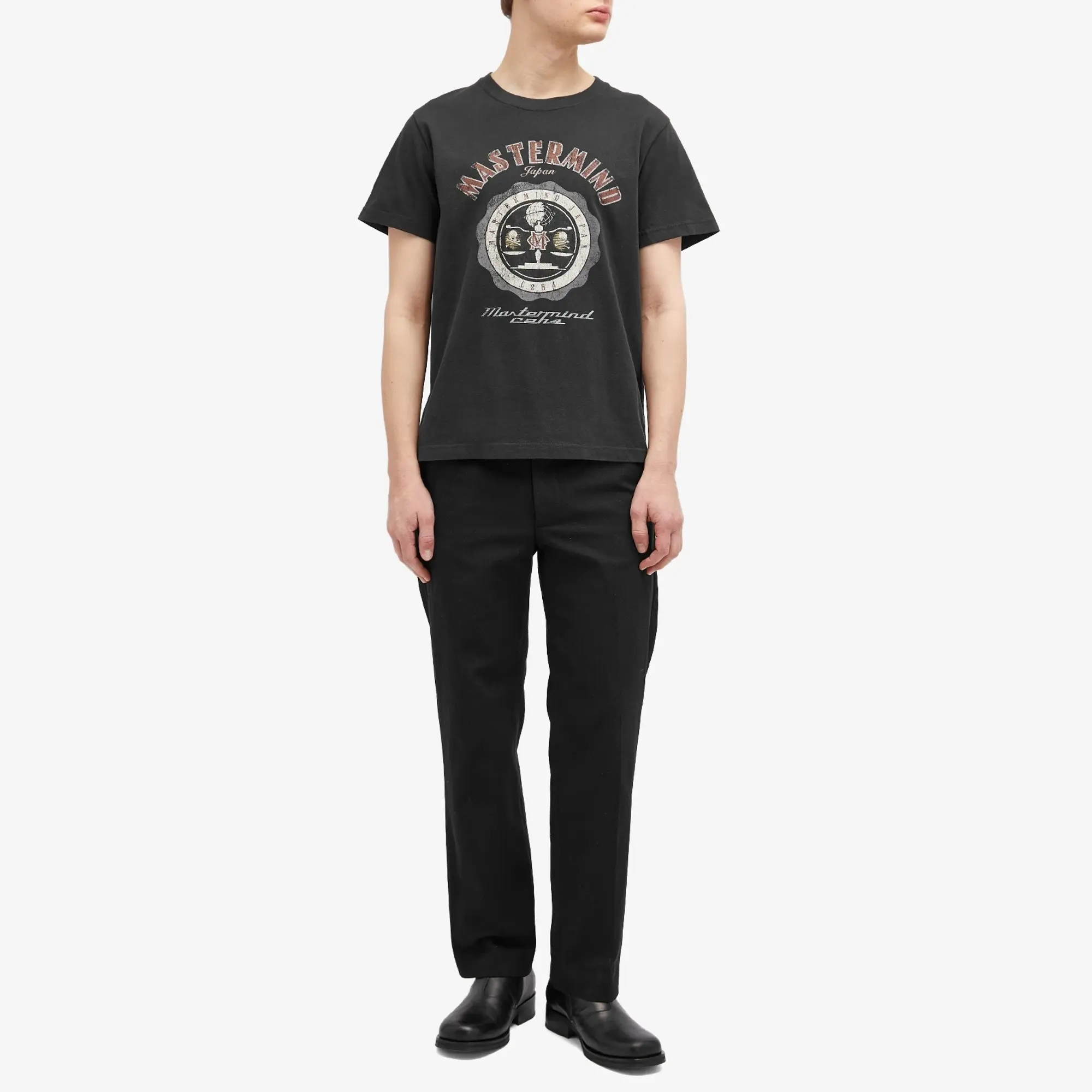 C2H4 Men's x mastermind JAPAN Balancing T-Shirt Graphite Black