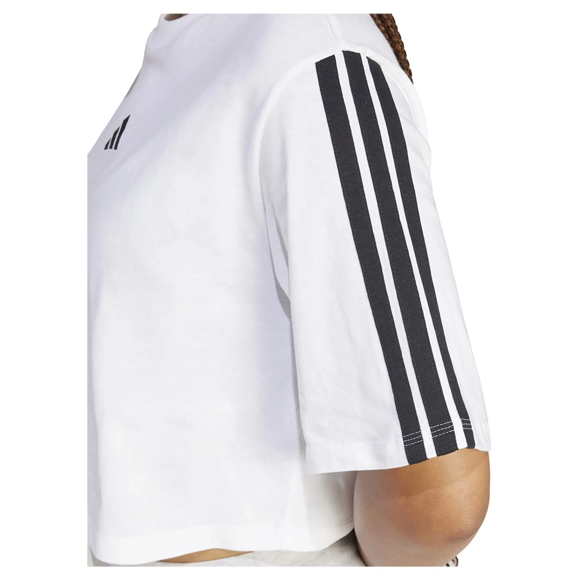 Adidas Essentials 3 Stripes Cotton Loose Short Sleeve T-shirt