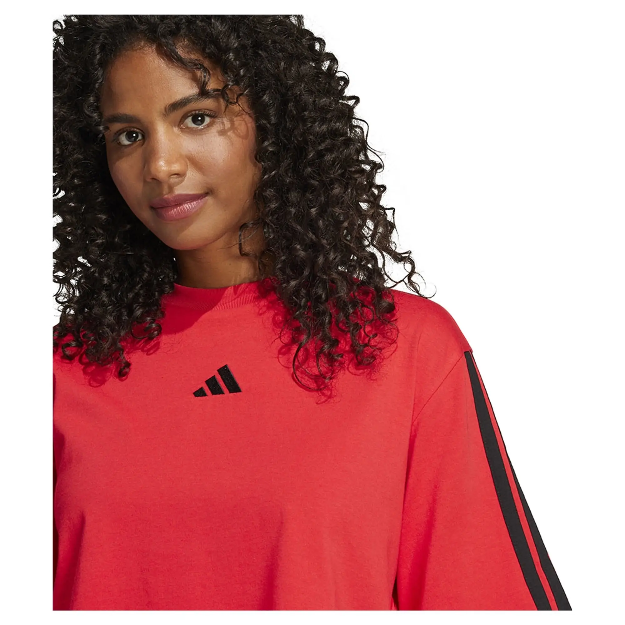 Adidas Essentials 3 Stripes Cotton Short Sleeve T-shirt