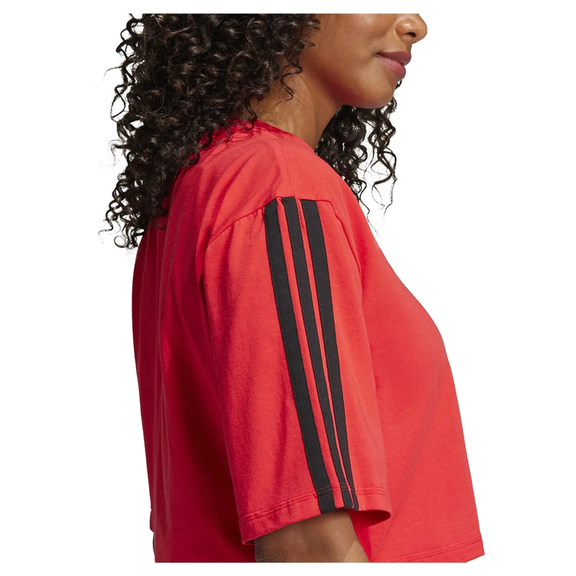 Adidas Essentials 3 Stripes Cotton Short Sleeve T-shirt