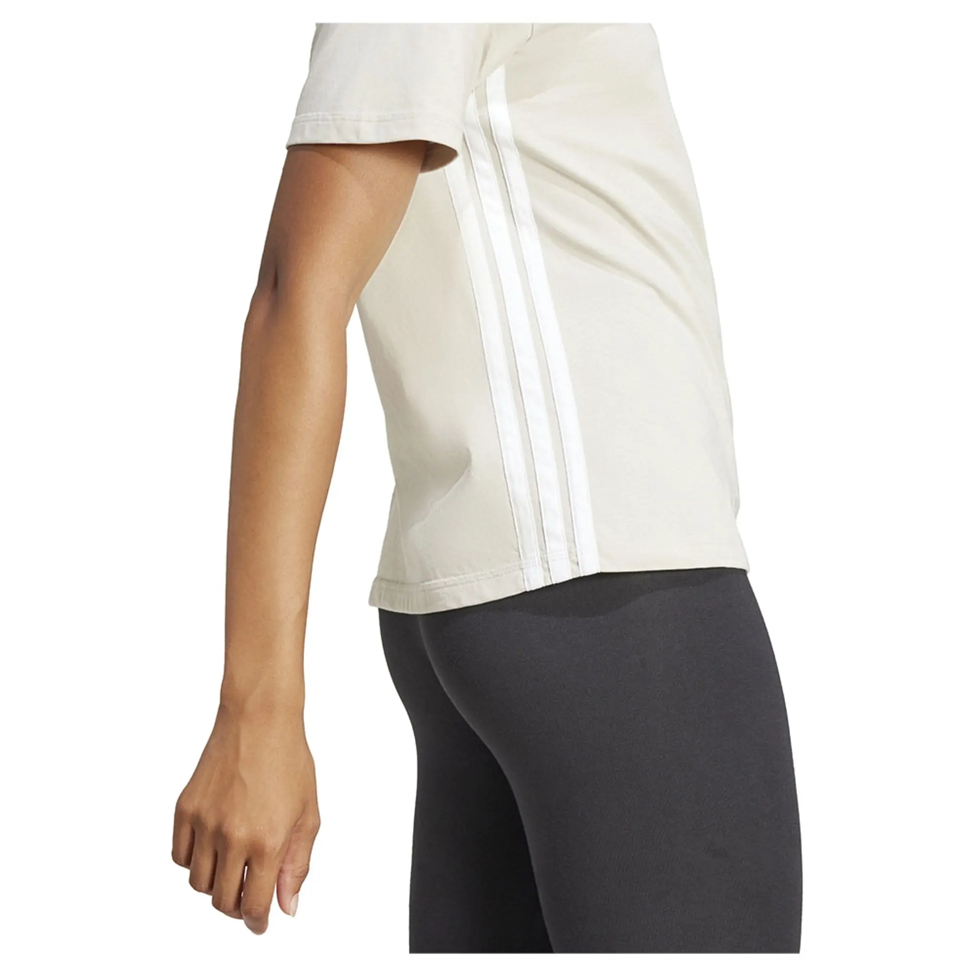 Adidas Essentials 3 Stripes Cotton Short Sleeve T-shirt