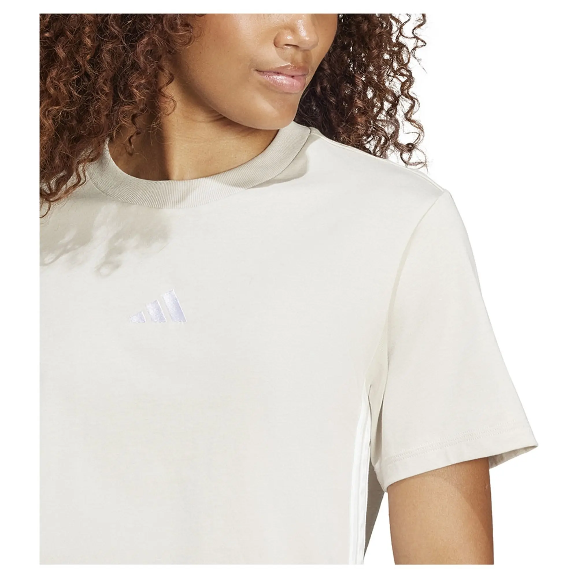 Adidas Essentials 3 Stripes Cotton Short Sleeve T-shirt