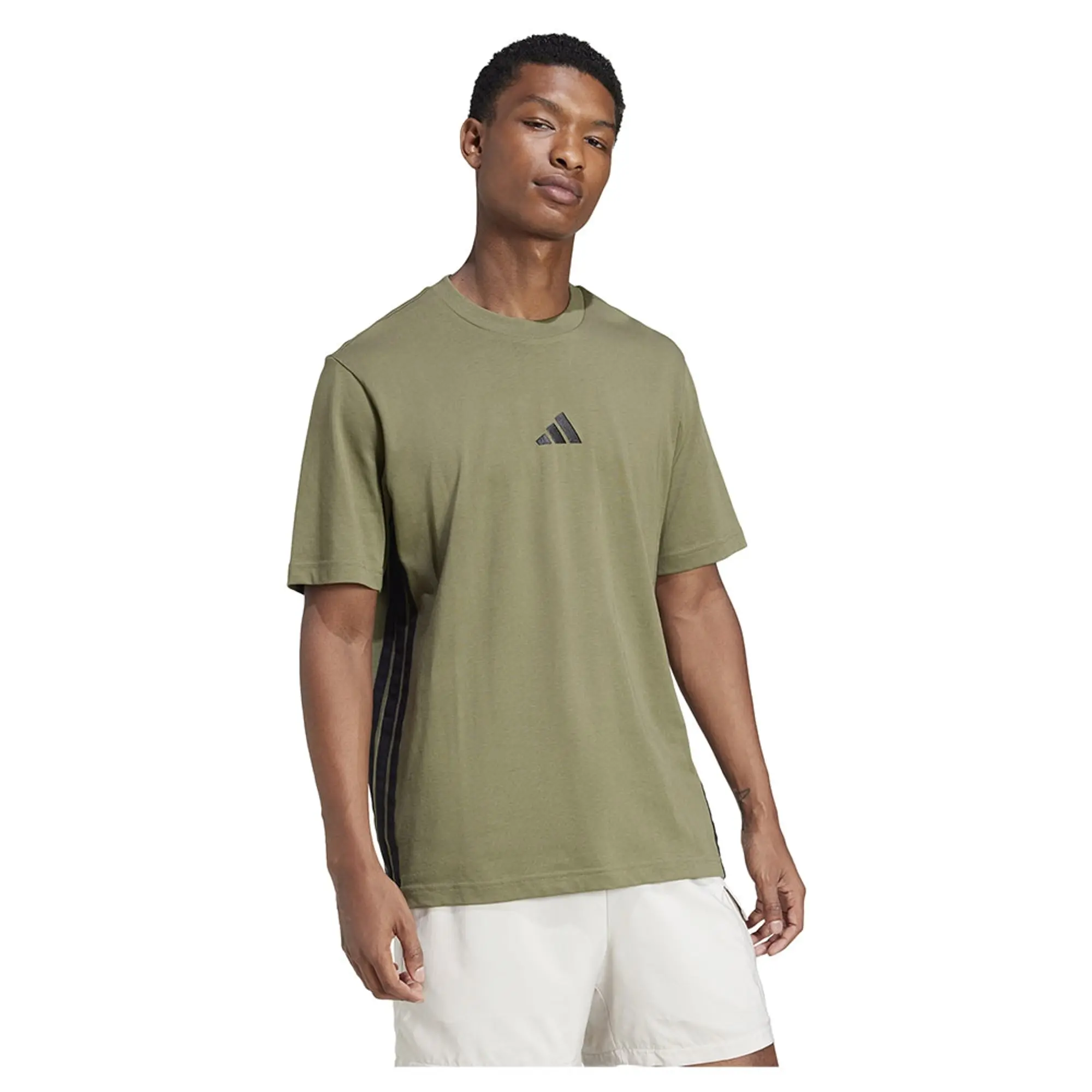 Adidas Essentials 3 Stripes Single Jersey Short Sleeve T-shirt