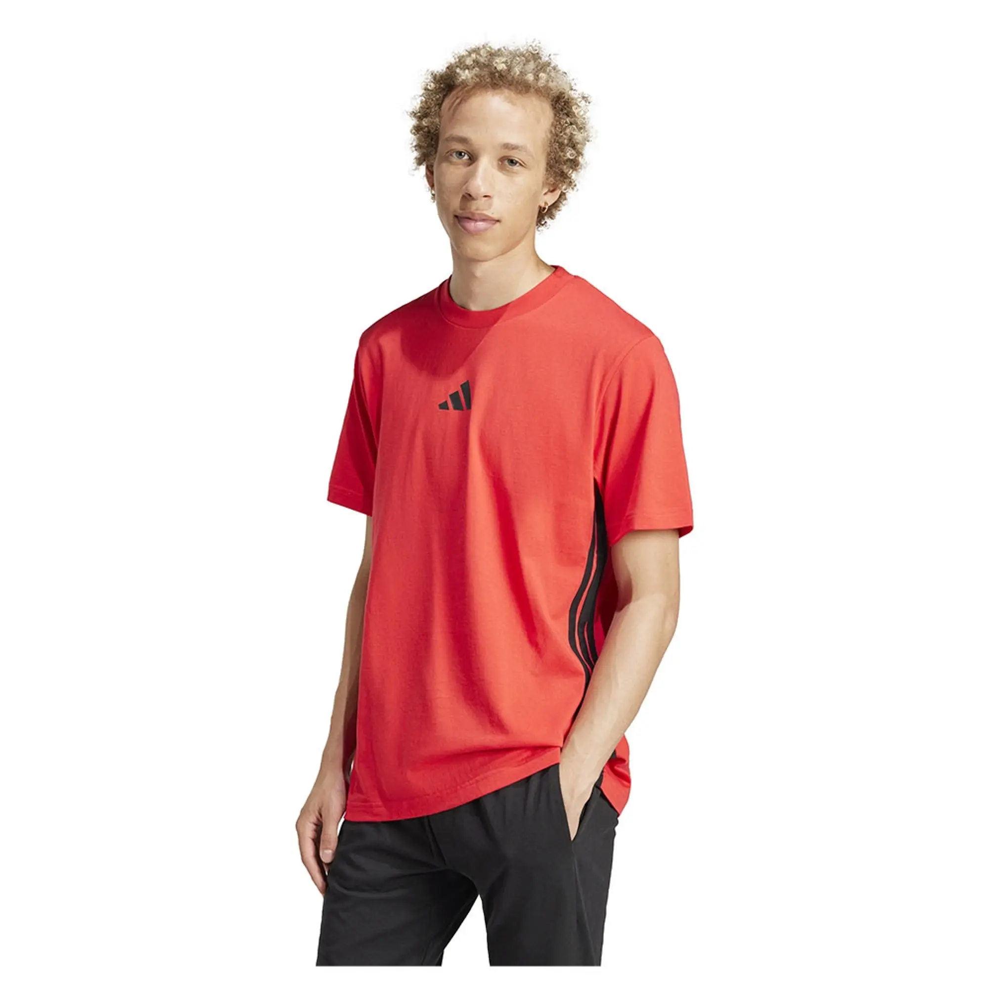 Adidas Essentials 3 Stripes Single Jersey Short Sleeve T-shirt