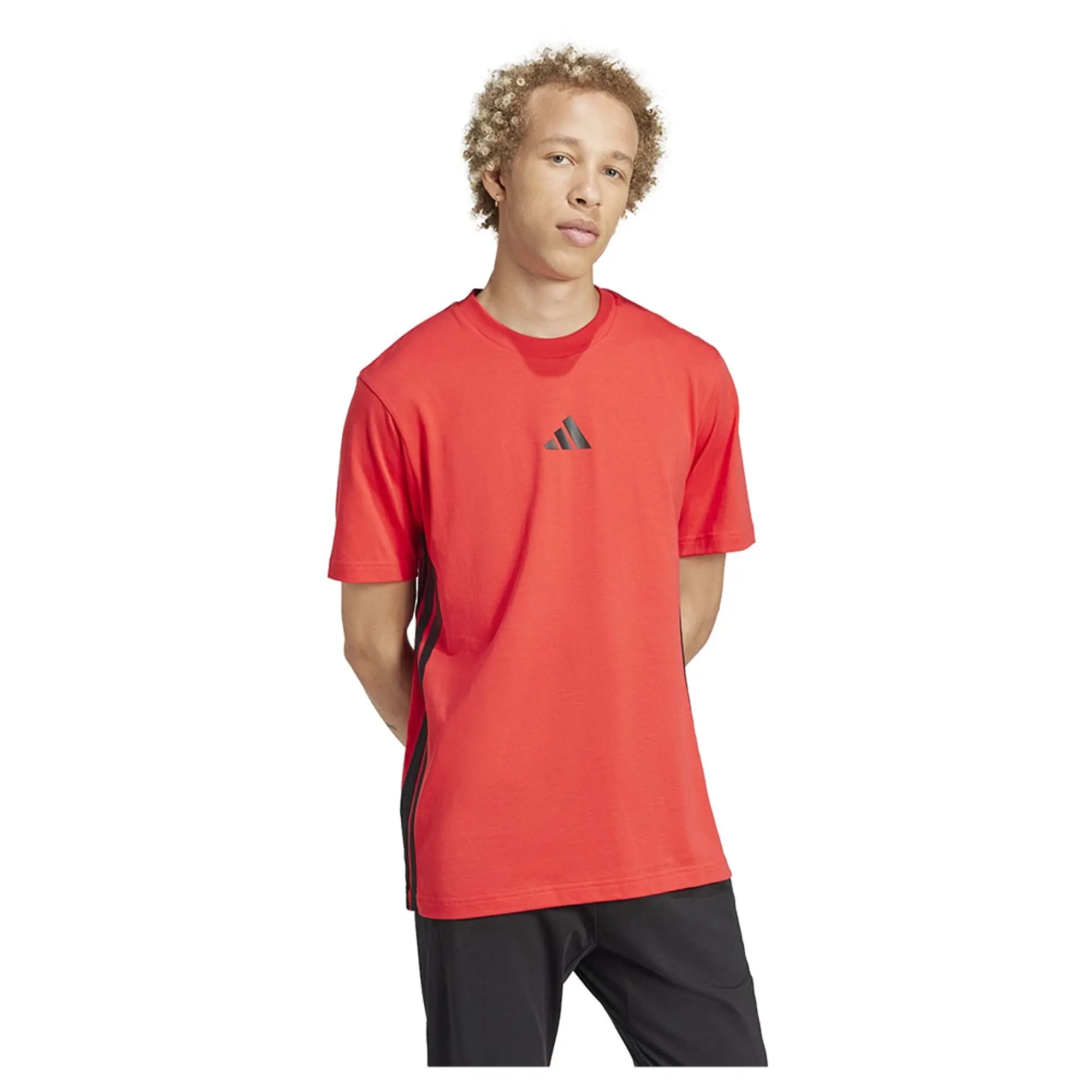 Adidas Essentials 3 Stripes Single Jersey Short Sleeve T-shirt