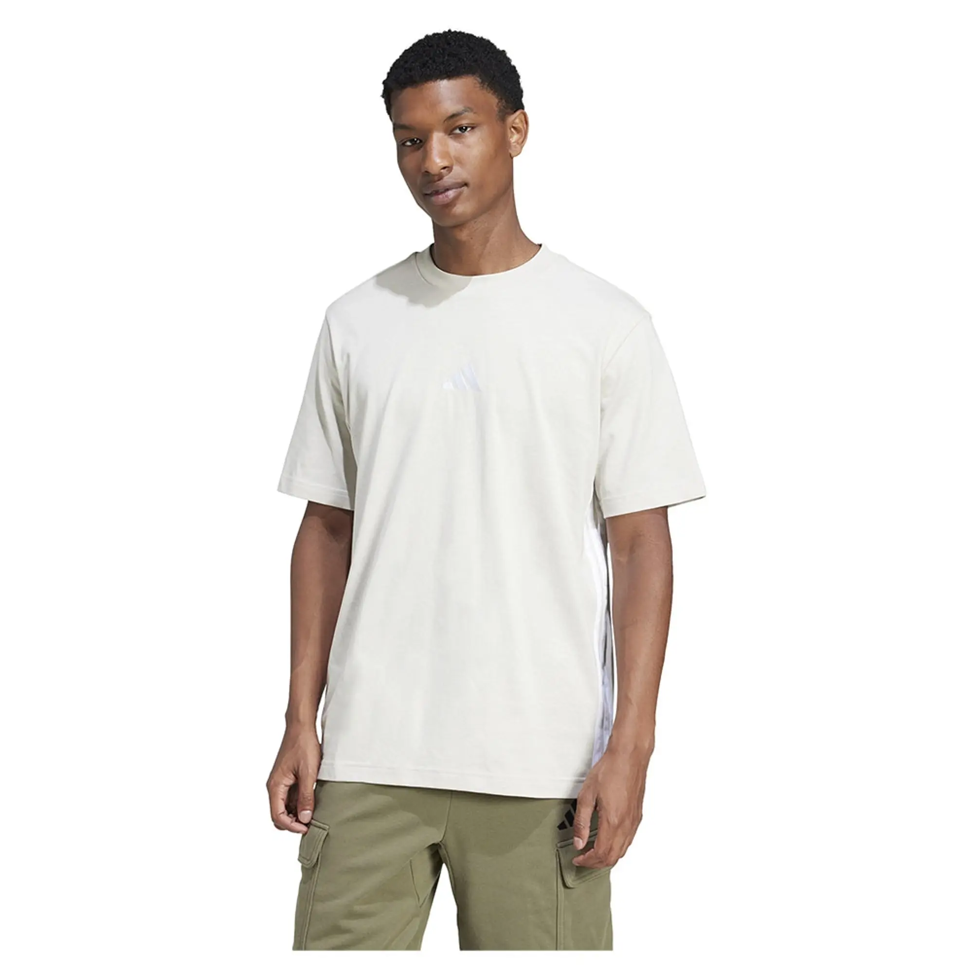 adidas Men's Cotton T-Shirt - Beige