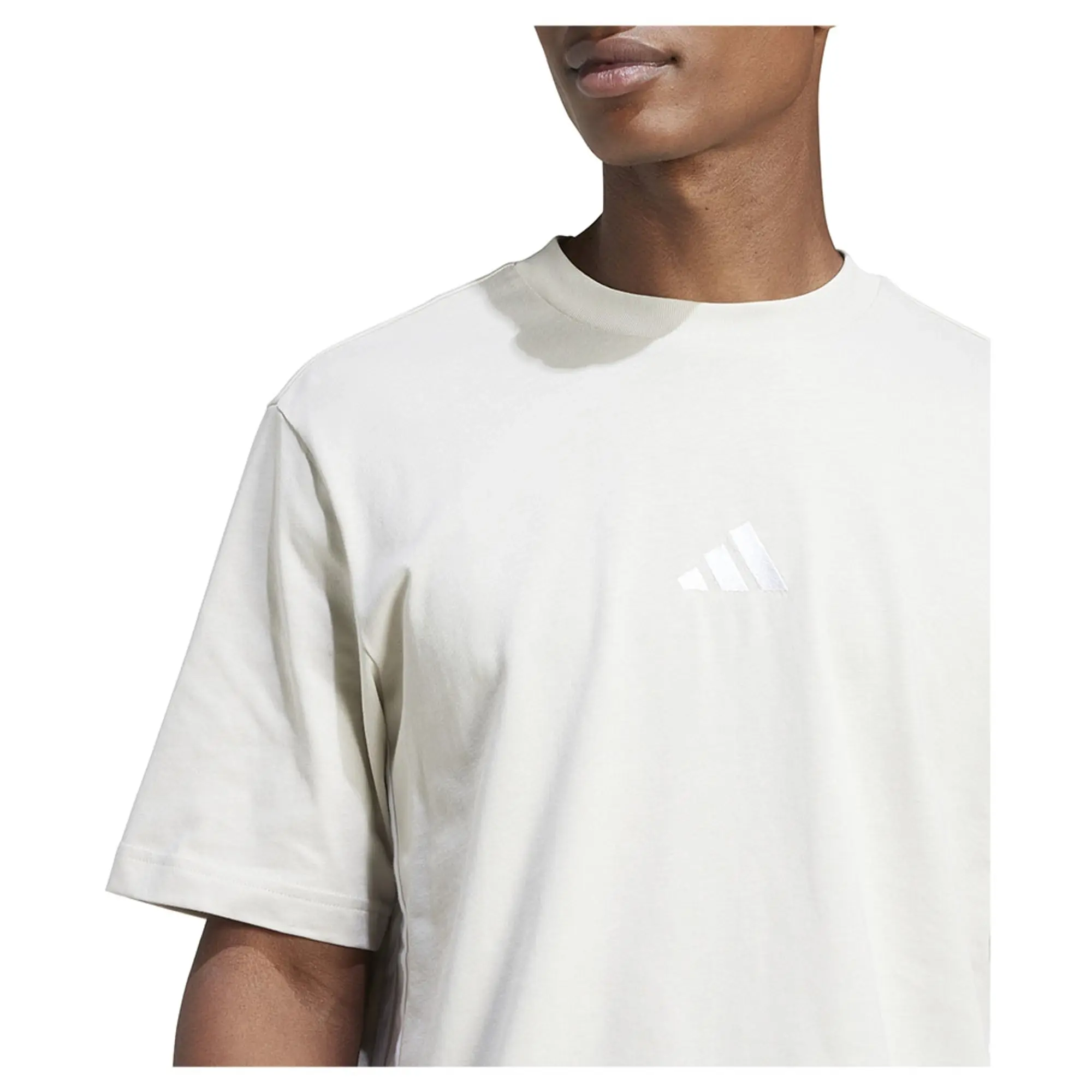 adidas Men's Cotton T-Shirt - Beige