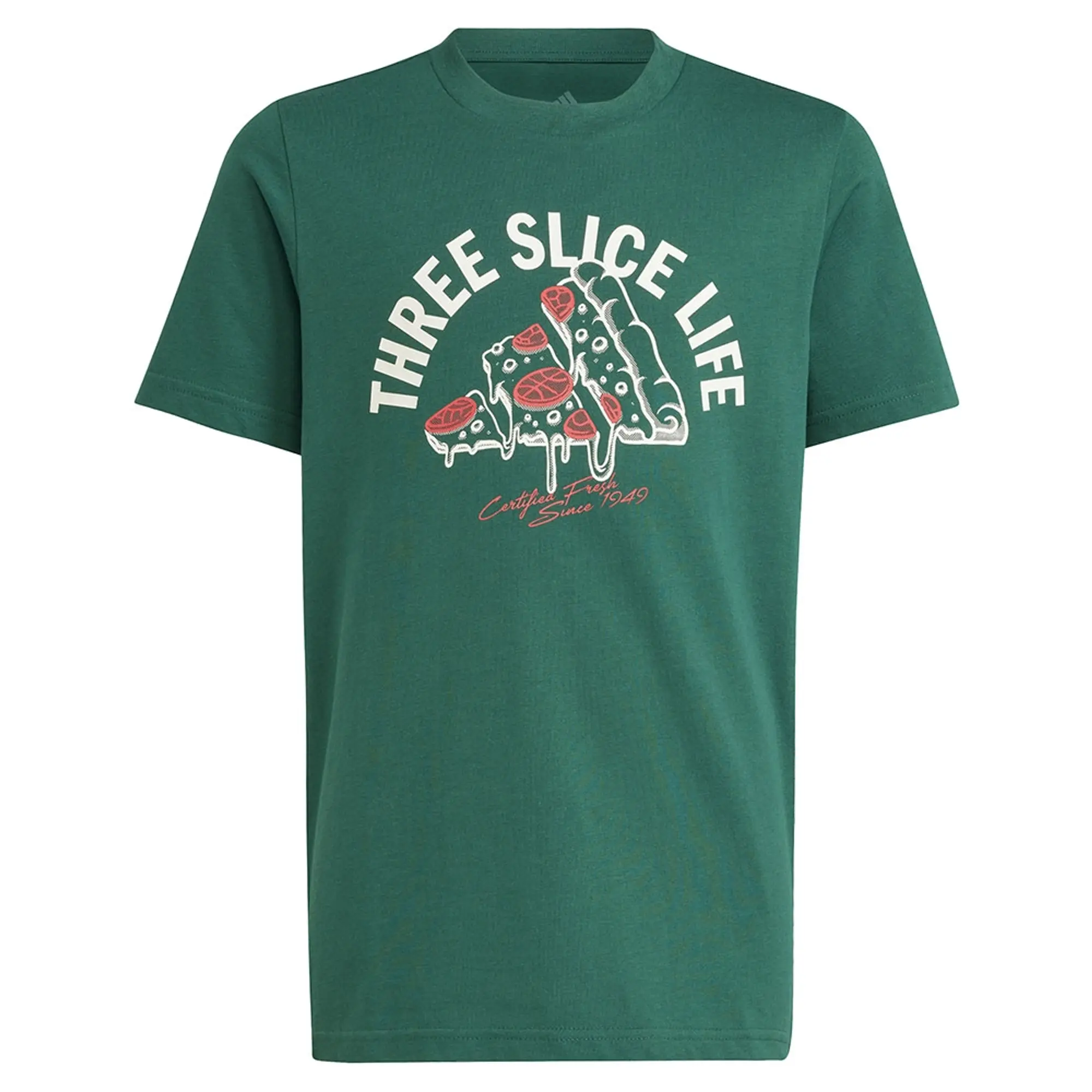 adidas    boys's Children's T shirt in Green
