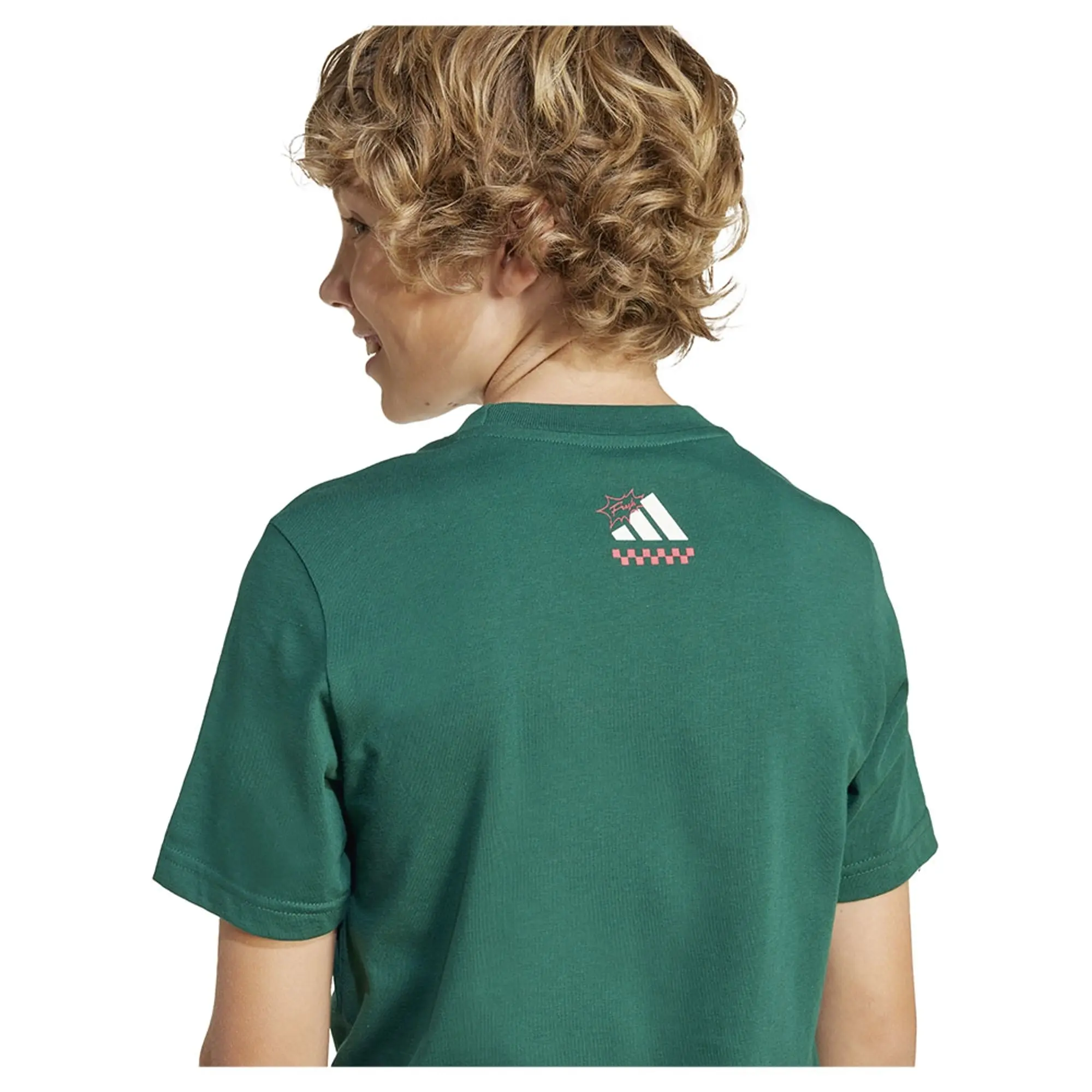 adidas    boys's Children's T shirt in Green