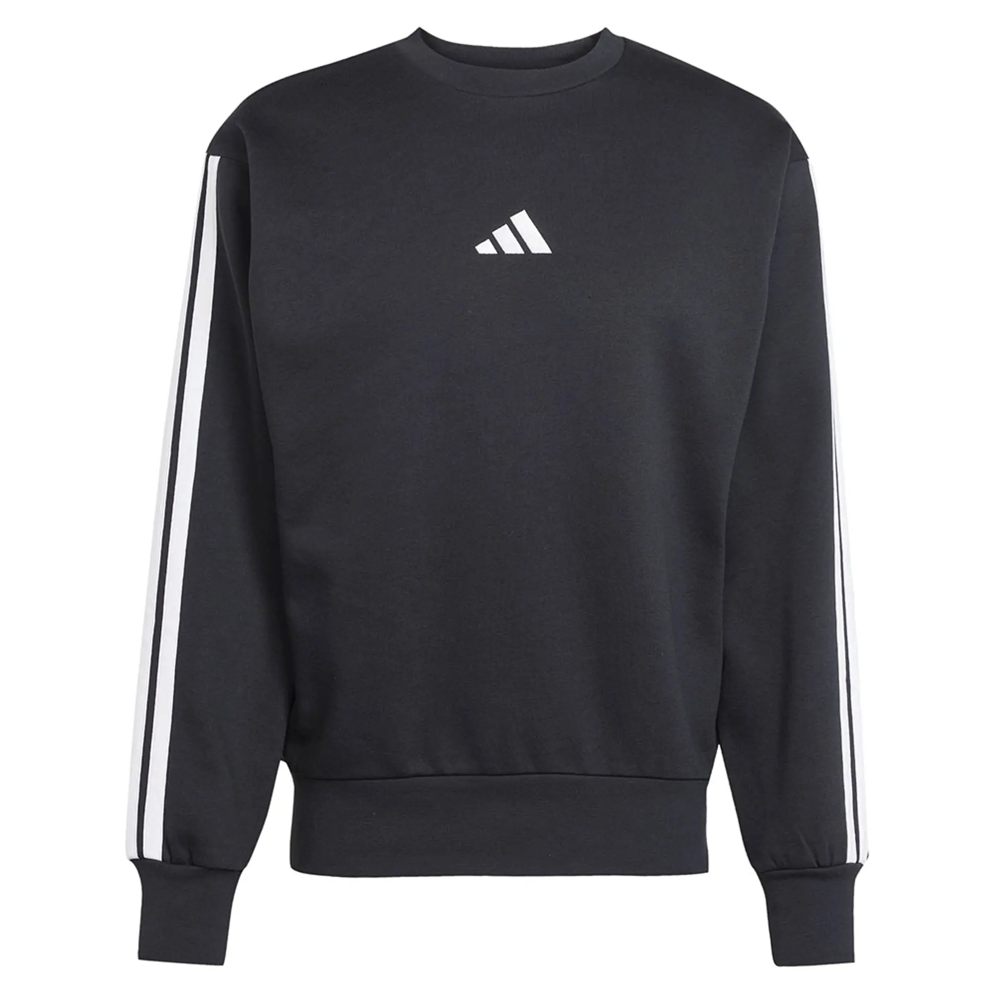 Adidas Essentials 3 Stripes Fleece Sweatshirt