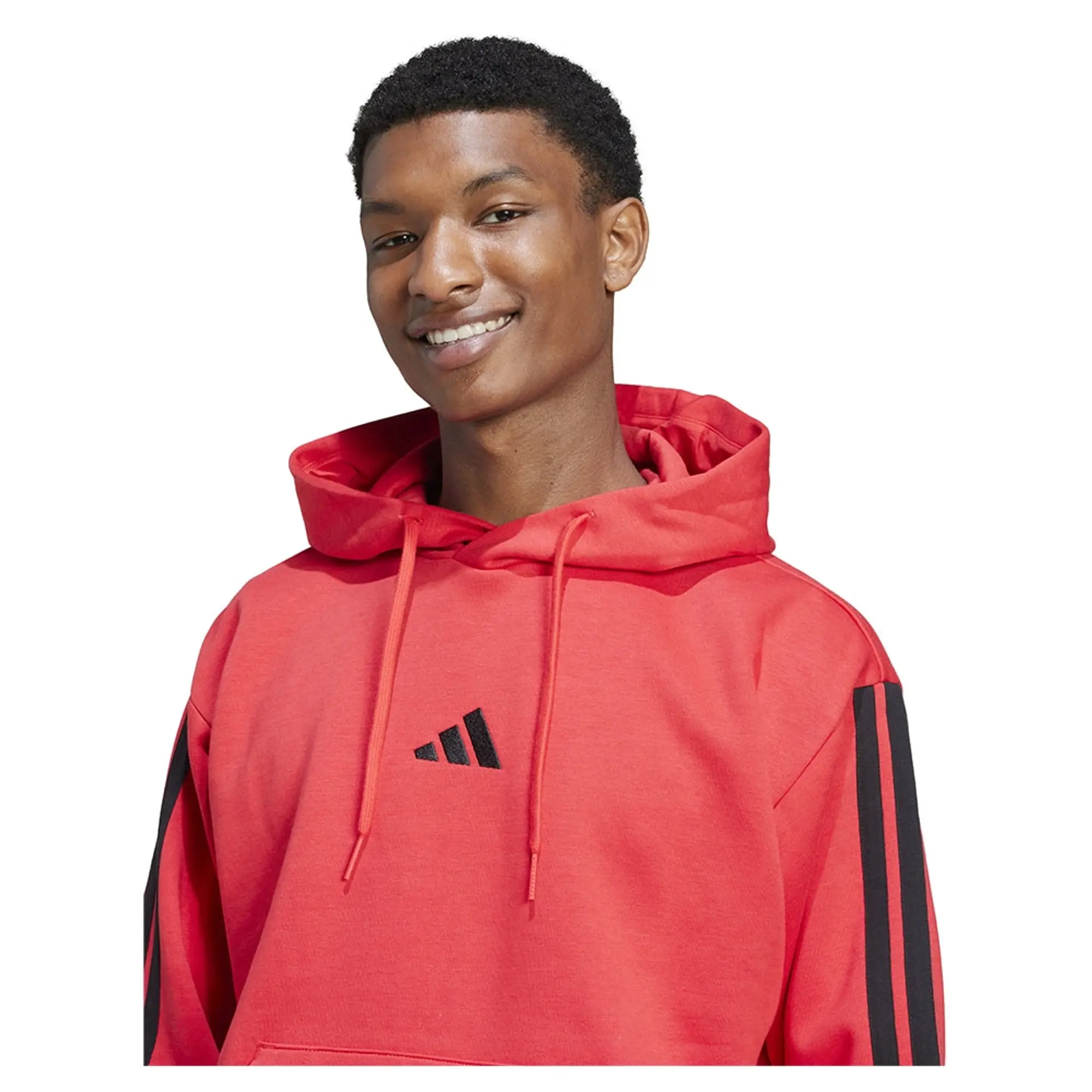 Adidas Essentials 3 Stripes Fleece Hoodie