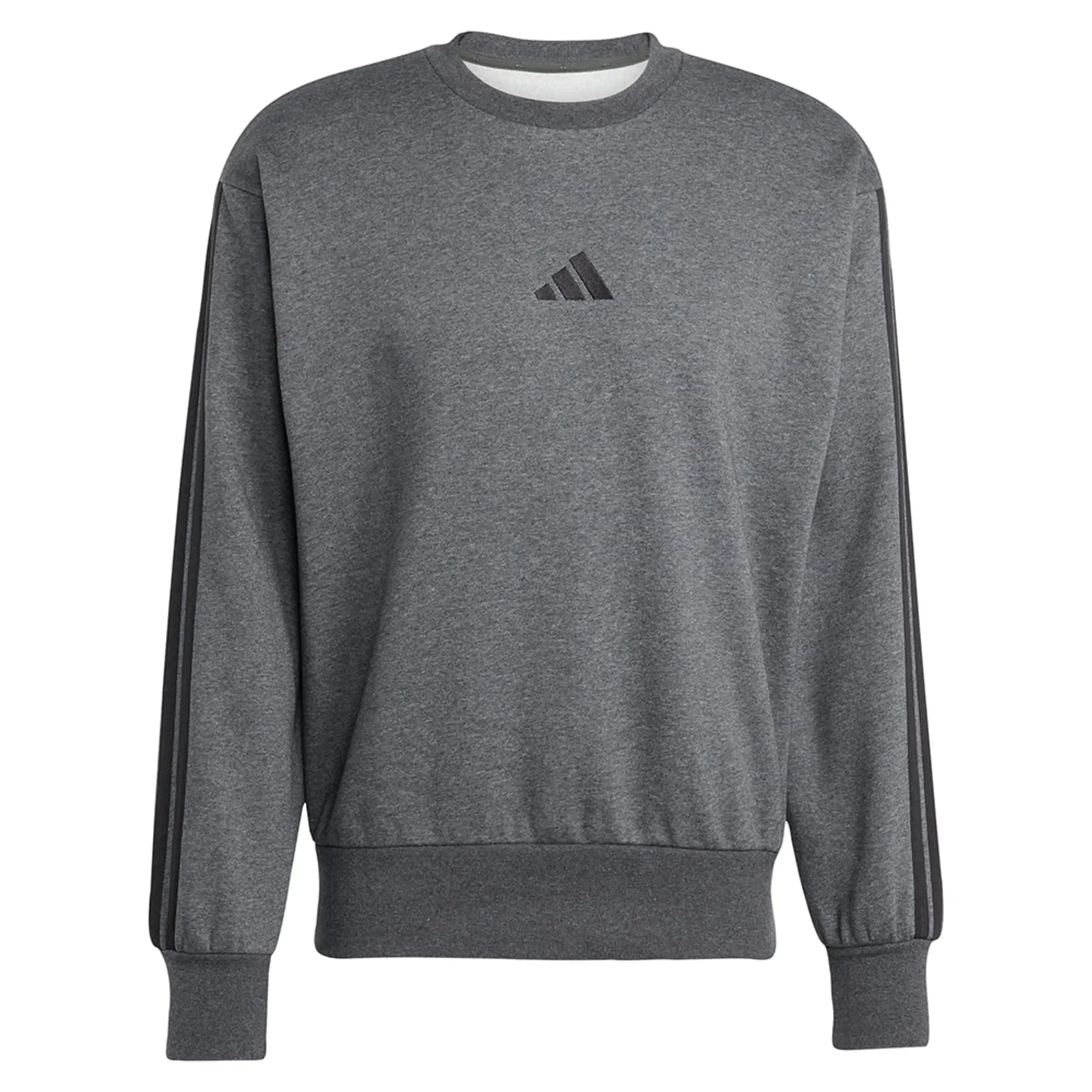 Adidas Essentials 3 Stripes Fleece Sweatshirt