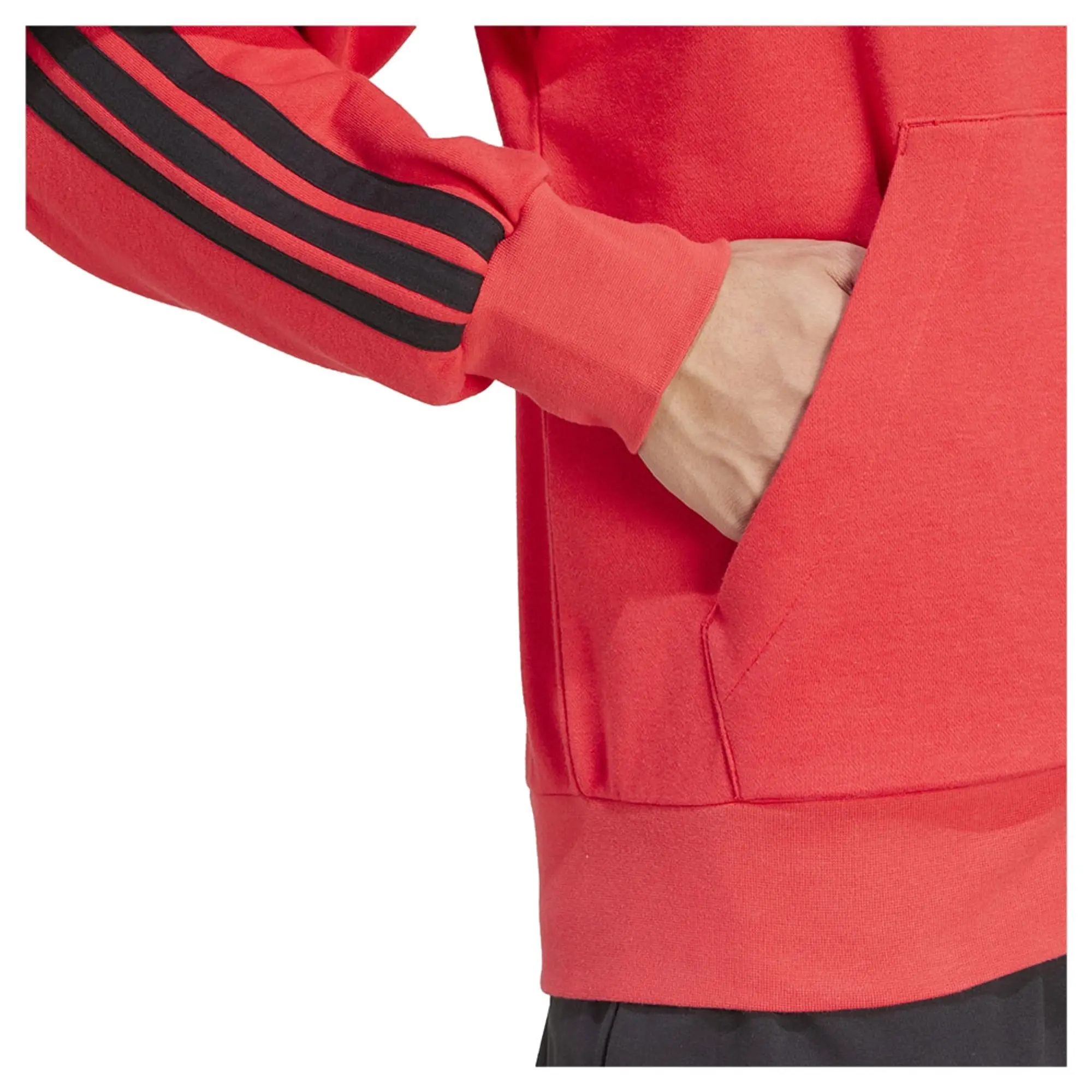 Adidas Essentials 3 Stripes French Terry Full Zip Sweatshirt